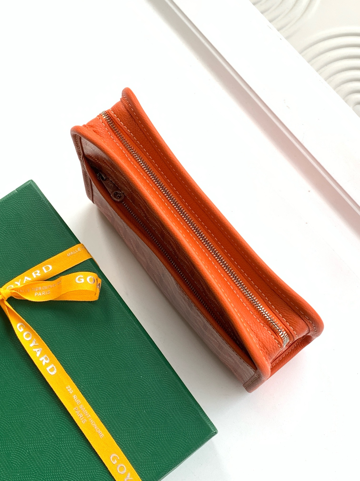 Goyard Jouvence Toiletry Pouch Coated Canvas orange