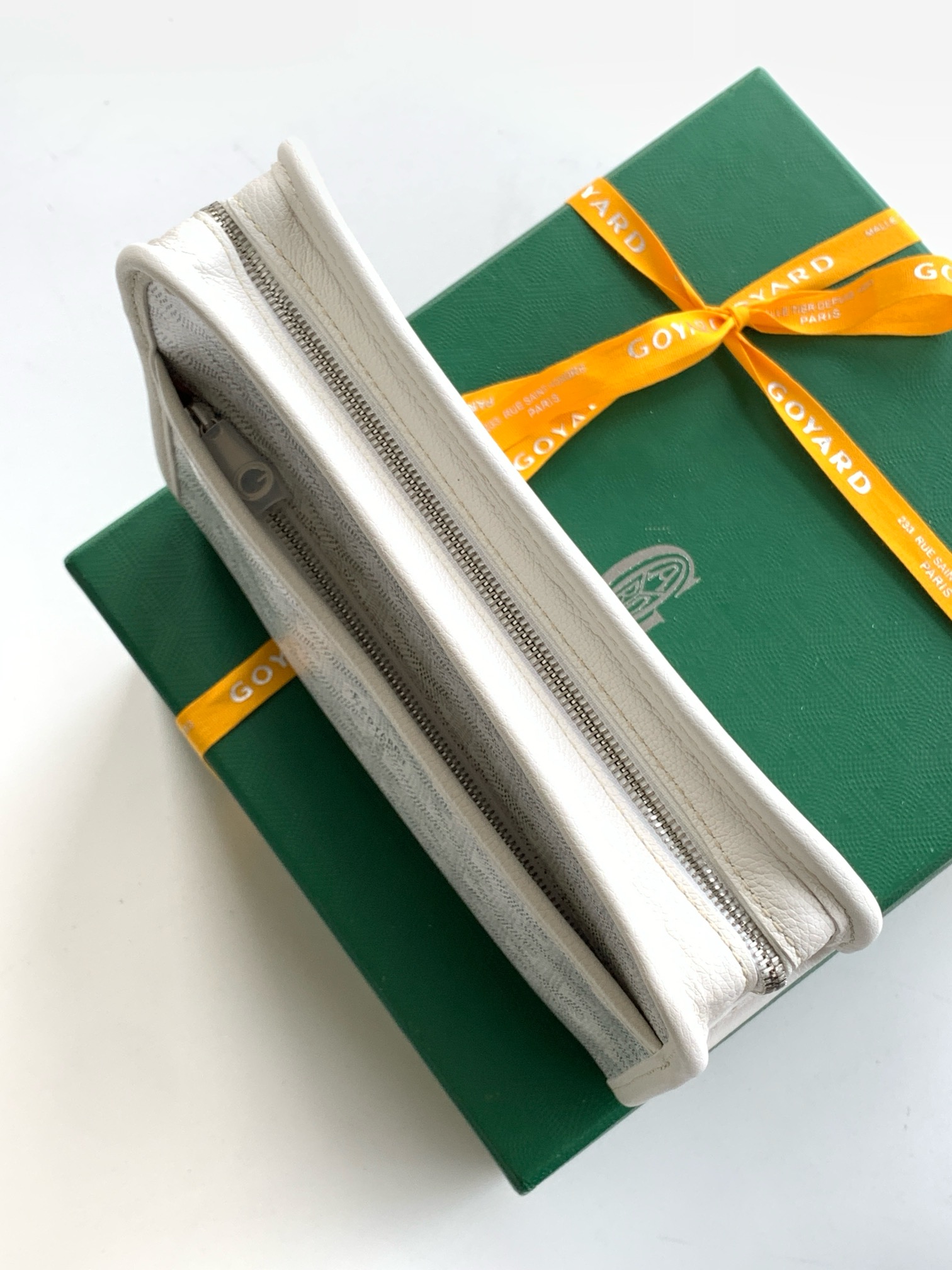 Goyard Jouvence Toiletry Pouch Coated Canvas white