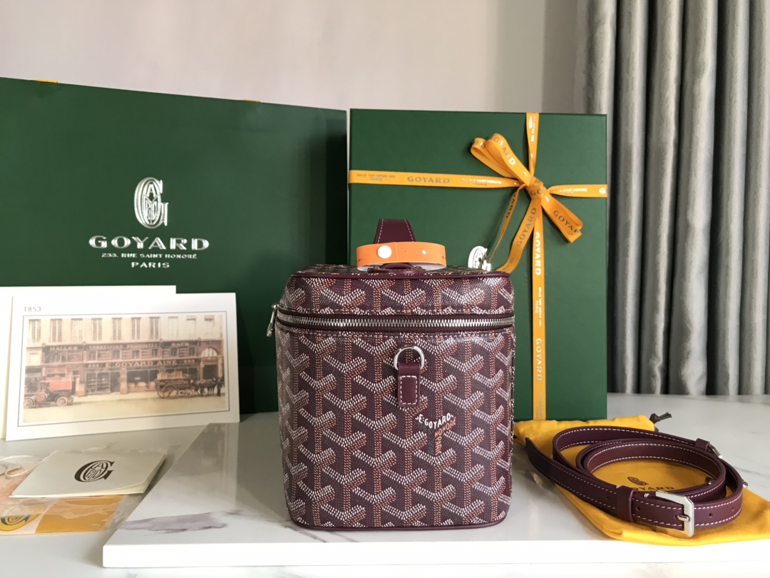 Goyard Muse Vanity Case Burgundy