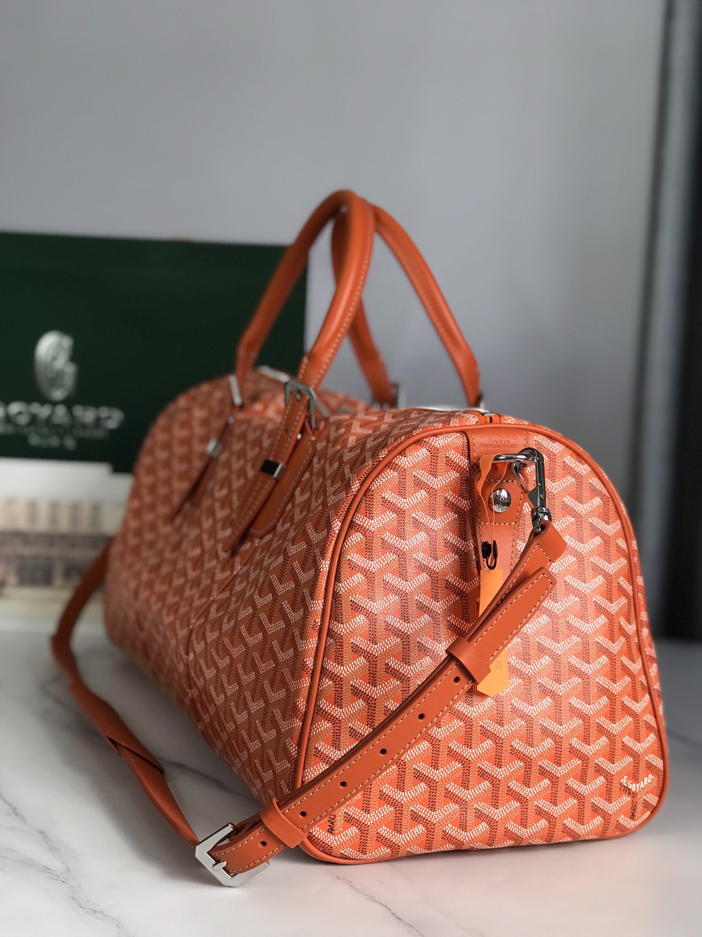 Goyard Orange Travel Bag with Strap 7467210967 121867201