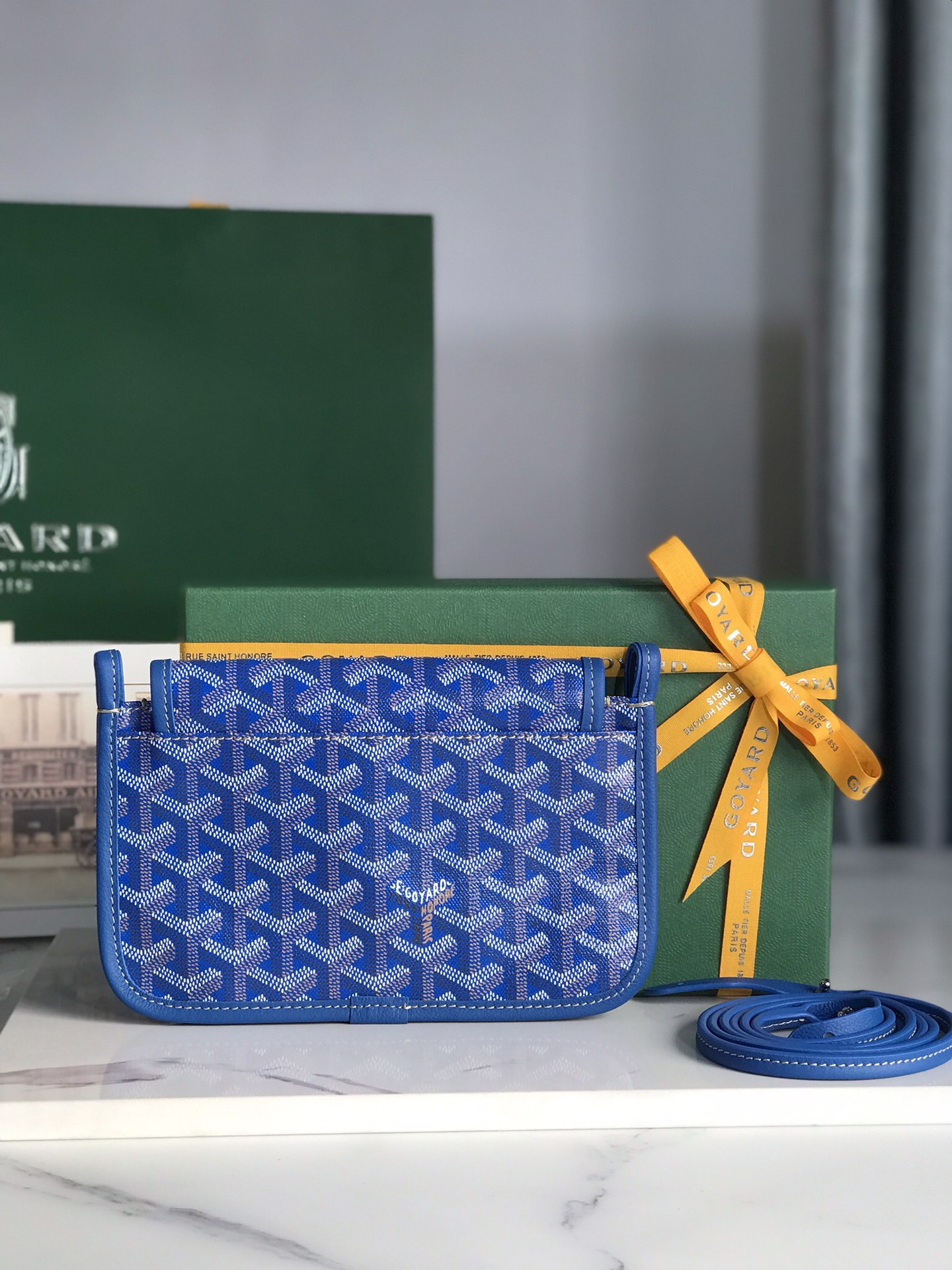 Goyard Plumet Pouch 'Blue' Women's Bag
