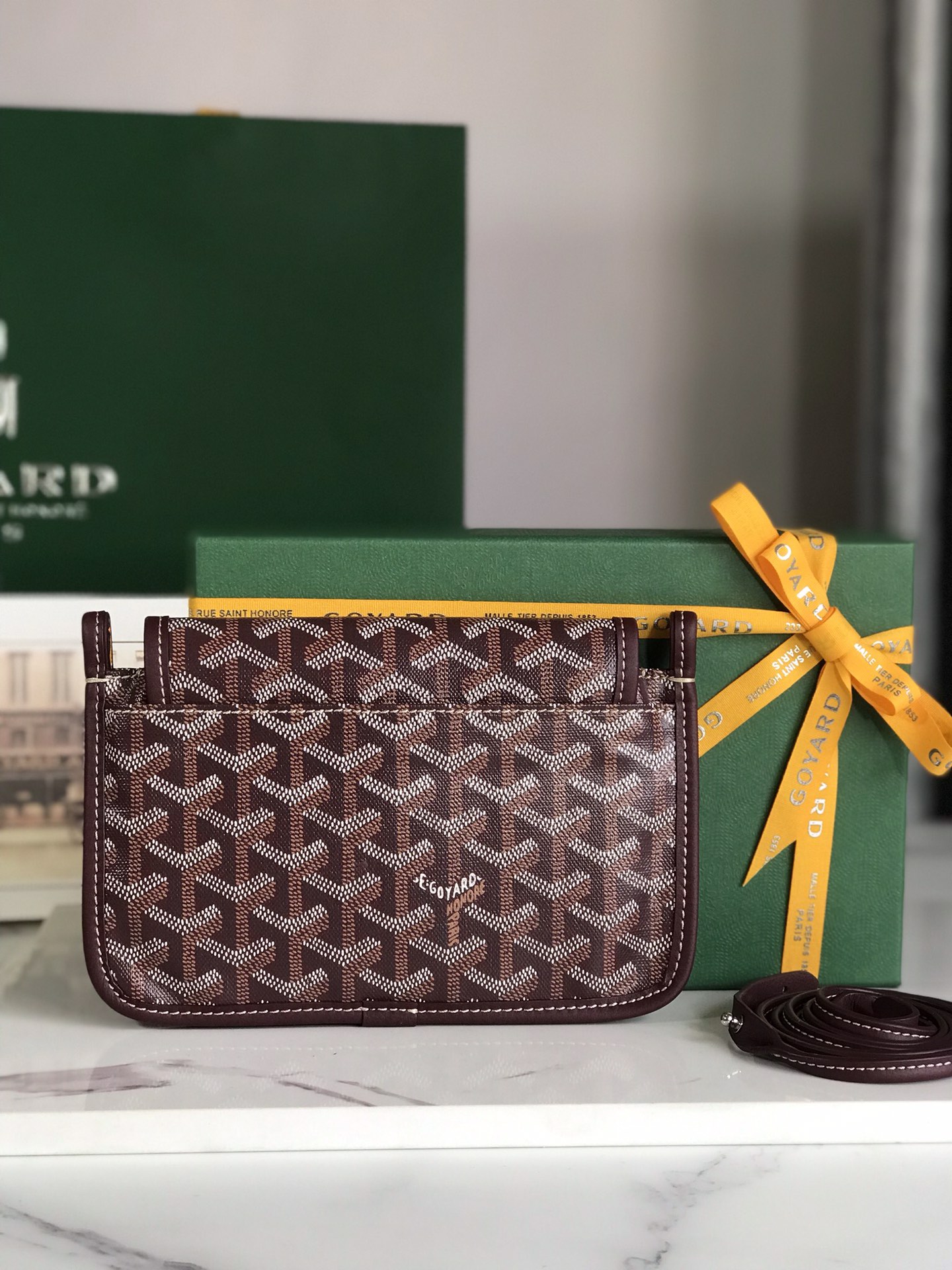 Goyard Plumet Pouch 'Brown' Women's Bag