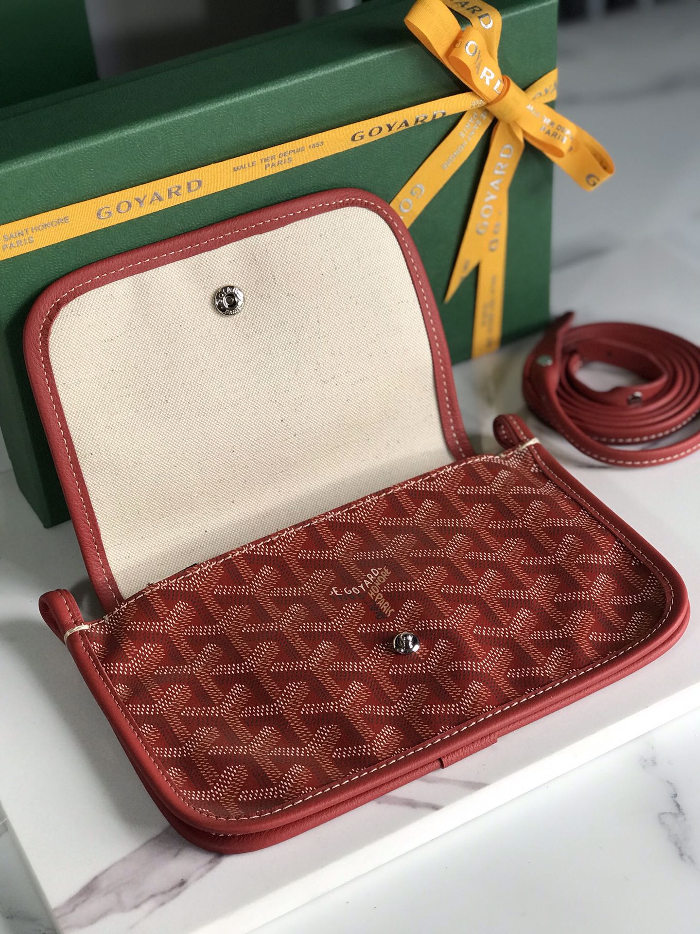 Goyard Plumet Pouch 'red' Women's Bag