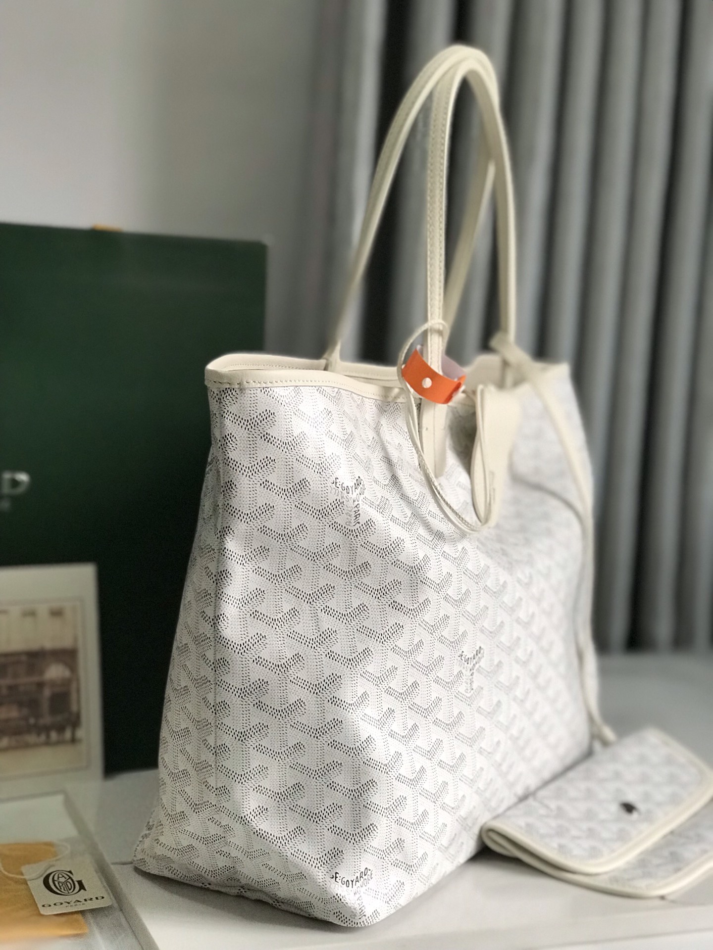 Goyard Pre-Loved Saint Louis PM bag for Women - White in