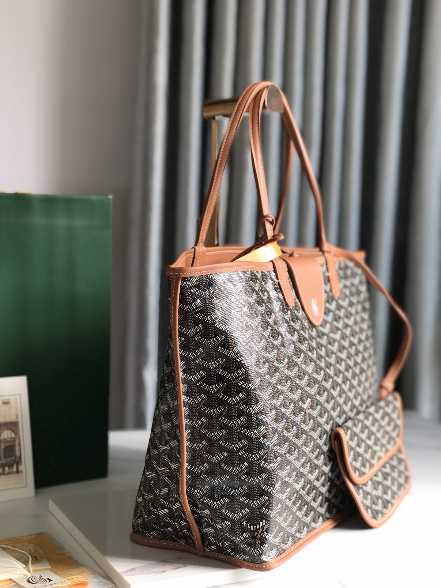 Goyard Pre-Owned 2018 St.Louis PM Tote Bag | black brown
