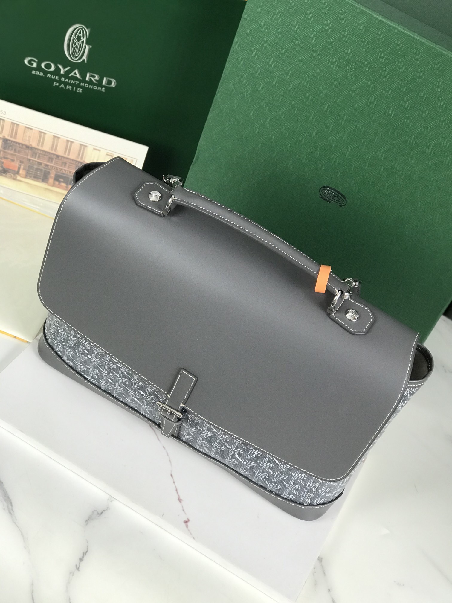 Goyard Pre-Owned 2023 Citadin two-way Bag |black gray