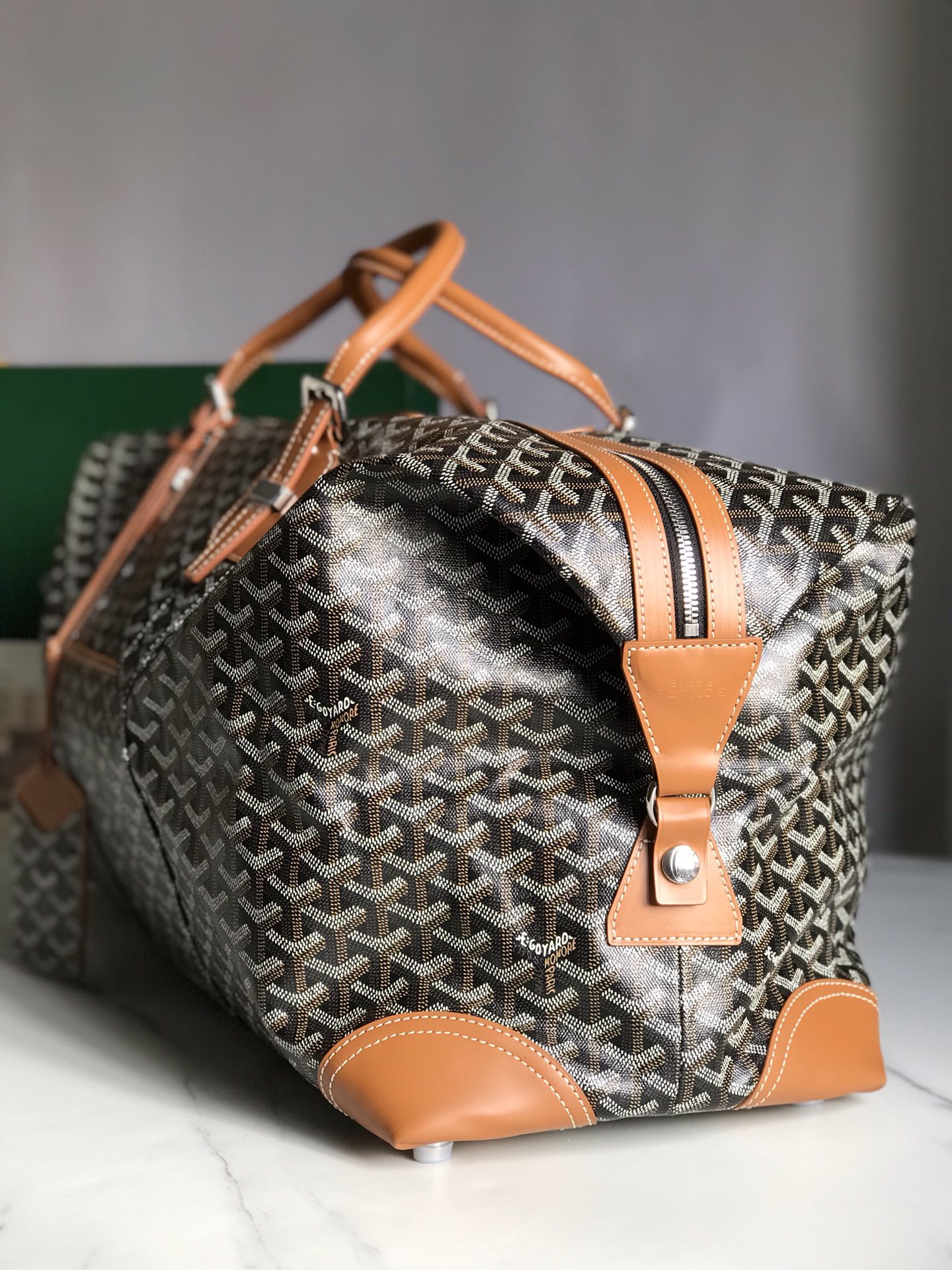 Goyard Sac Boeing 55 Duffle Handbag in Brown 98387
