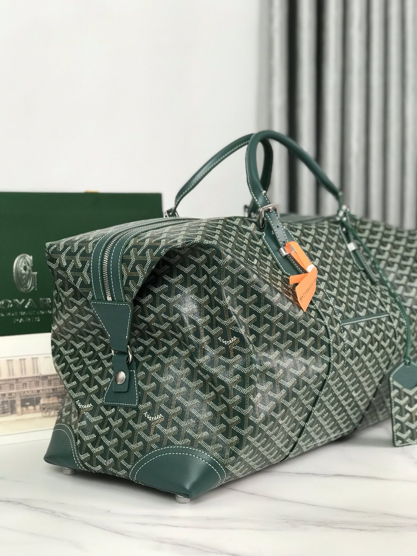 Goyard Sac Boeing 55 Duffle Handbag in green 98387
