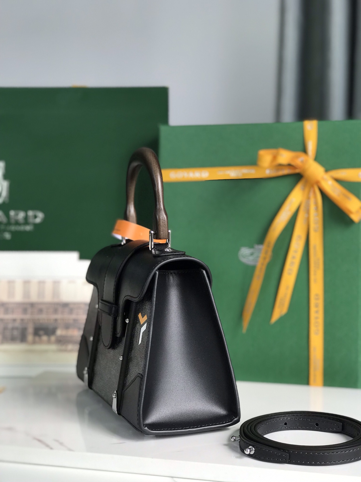 Goyard Saigon Mini Limited So Black Canvas PHW –