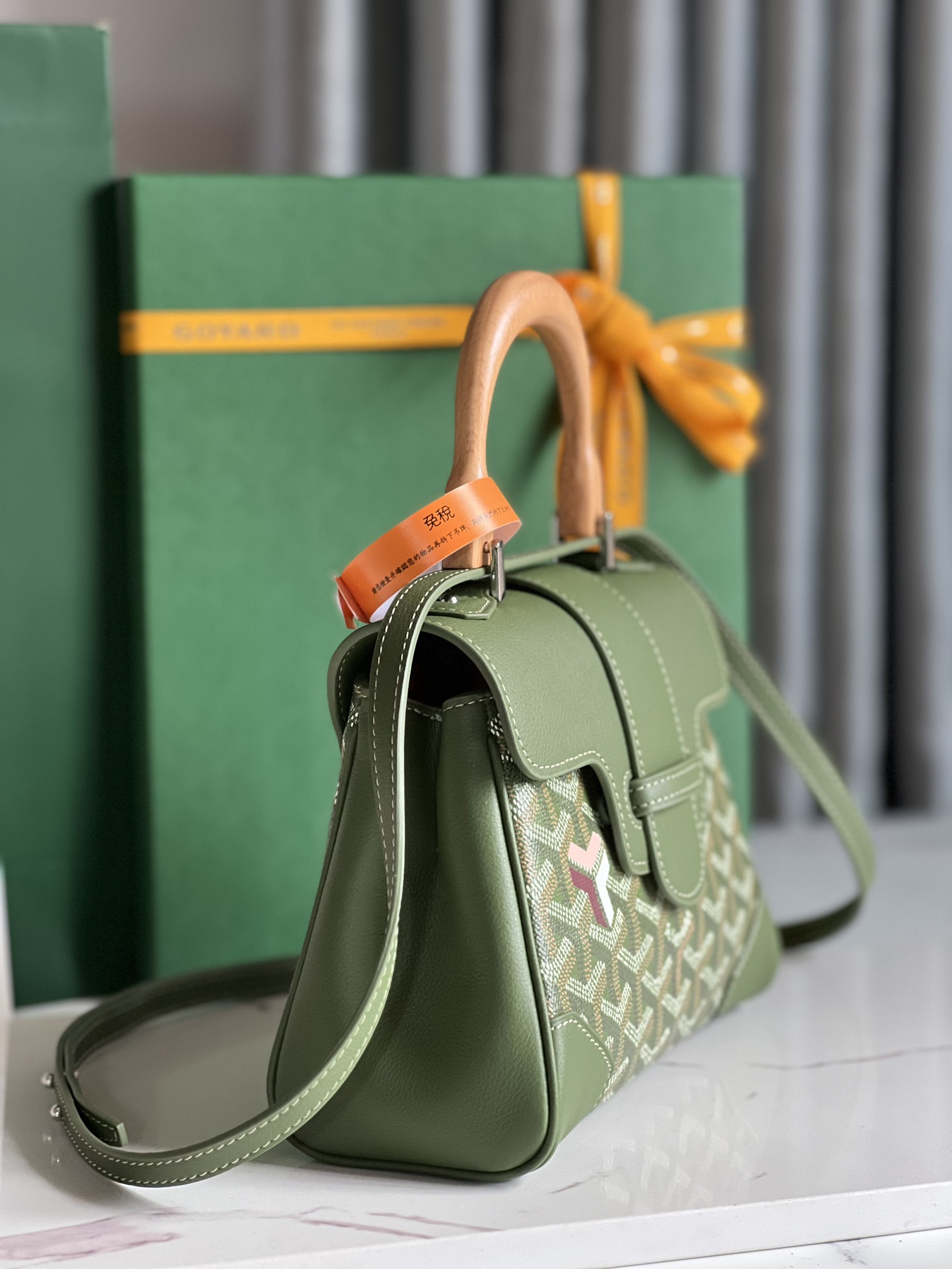 Goyard Saigon Souple Mini Bag Green Goyardin