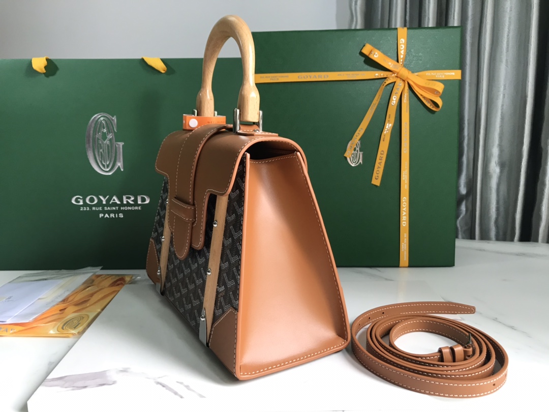 Goyard Saigon Structuré Mini Bag Brown Women's Crossbody Bag