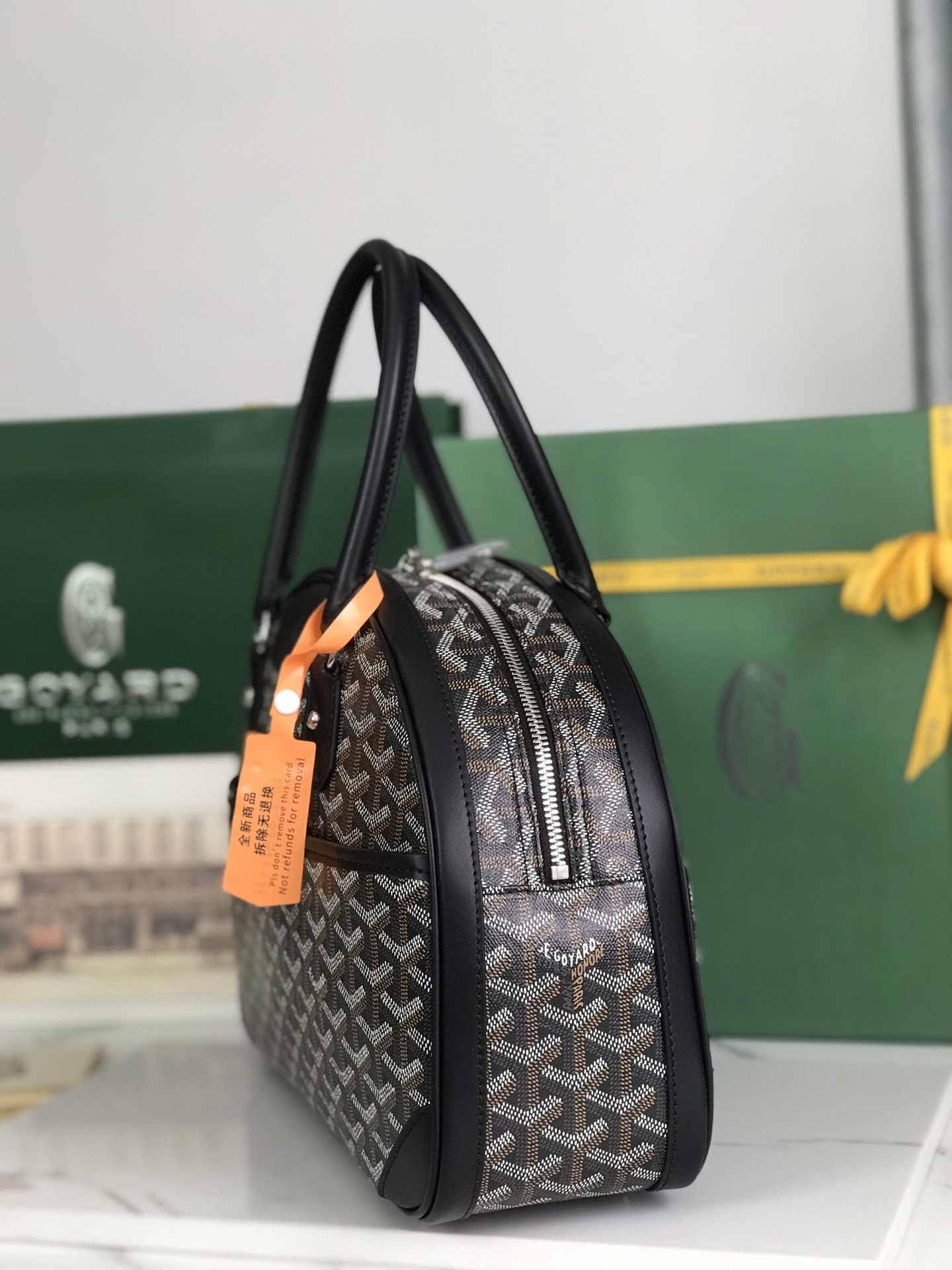Goyard Saint Jeanne Bag Coated Canvas PM black