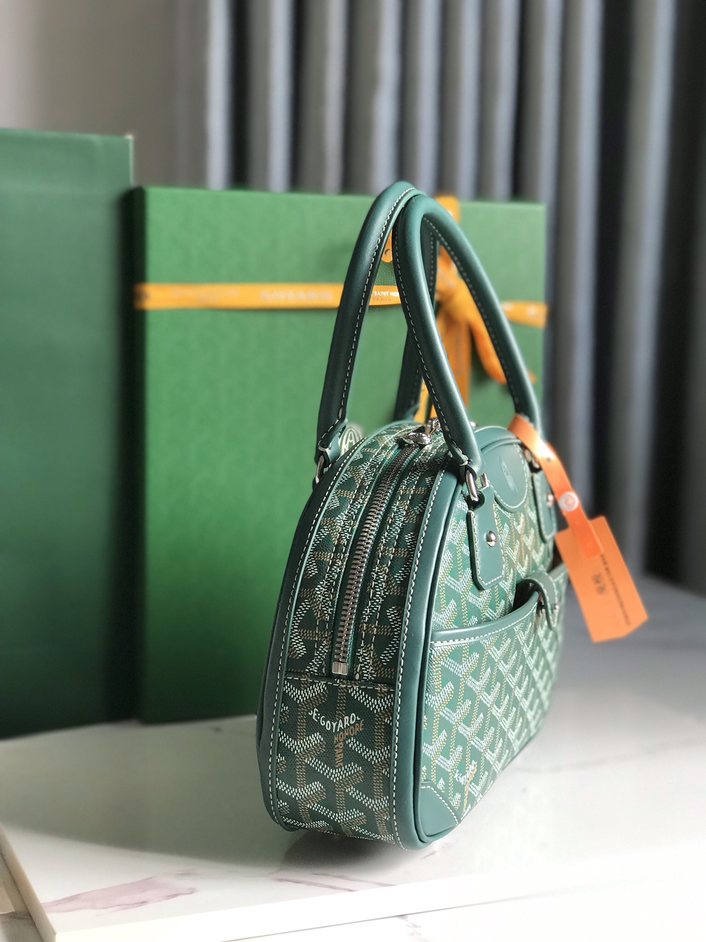Goyard Saint Jeanne Bag Coated Canvas PM Green