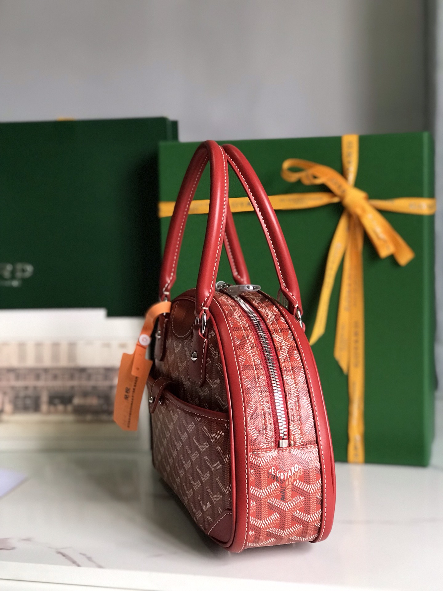 Goyard Saint Jeanne Bag Coated Canvas PM red