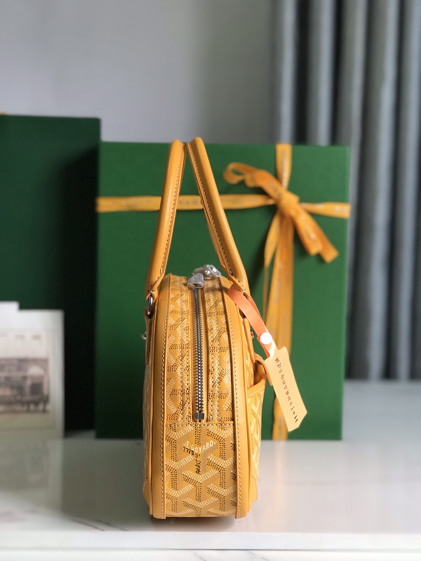 Goyard Saint Jeanne Bag Coated Canvas PM yellow