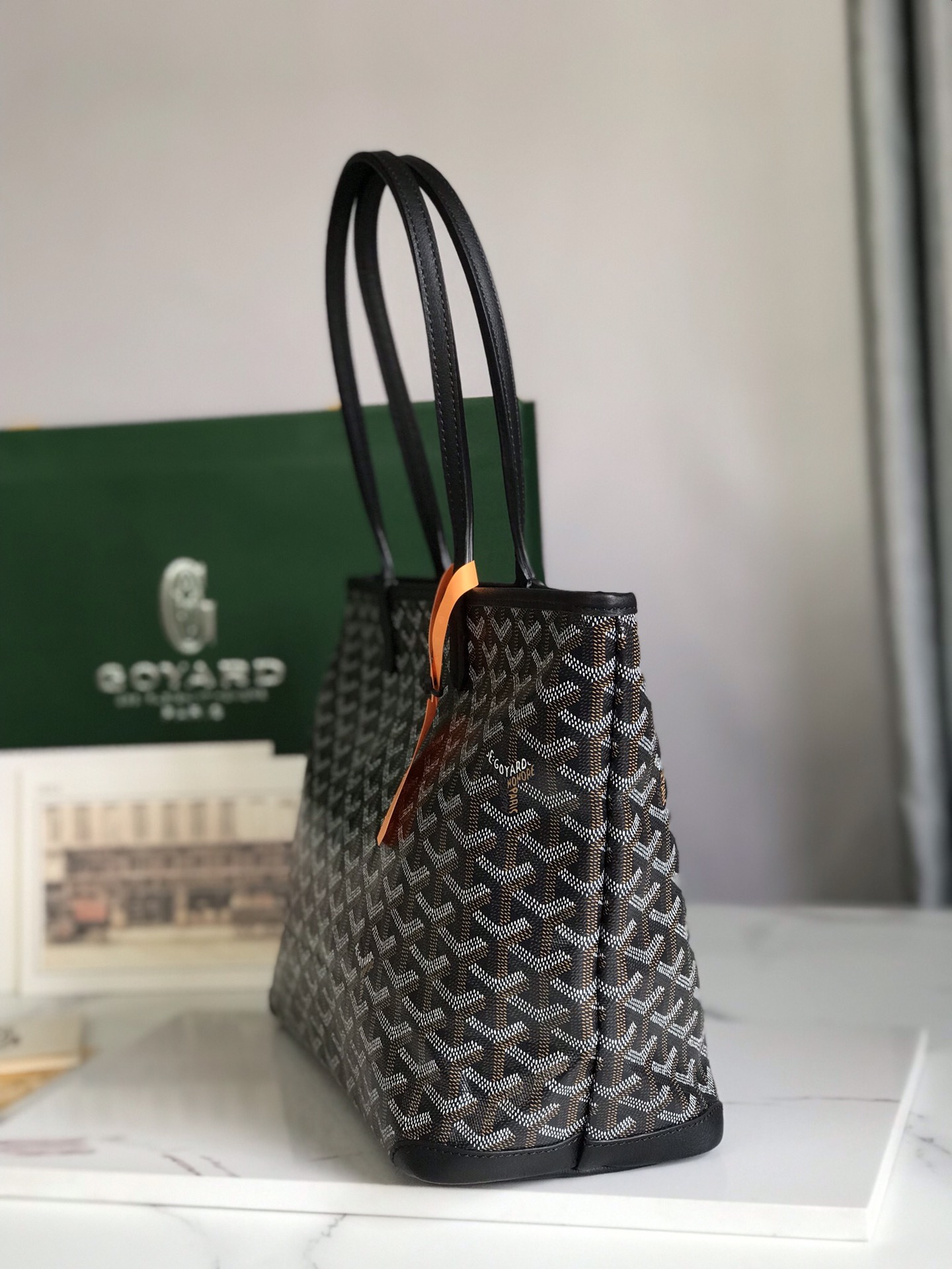 goyard Saint Louis PM Tote Bag All Black