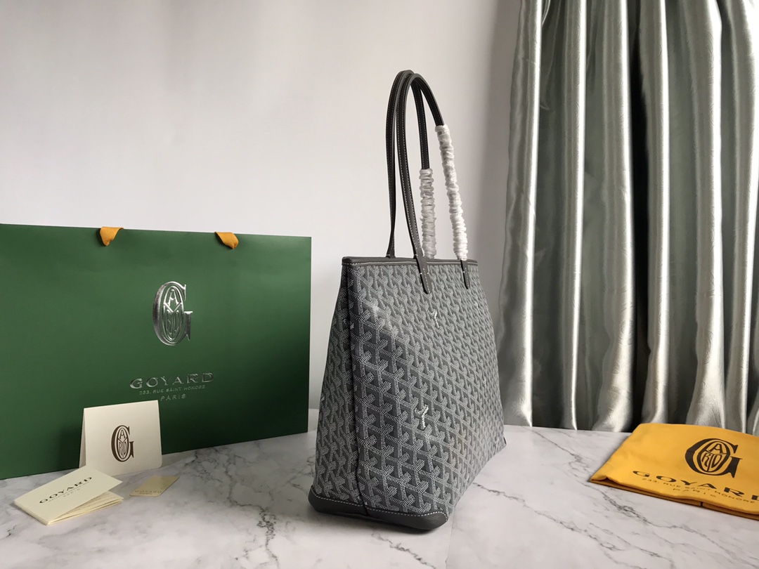 Goyard Saint Louis PM Tote Bag Pouch Gray Shopping