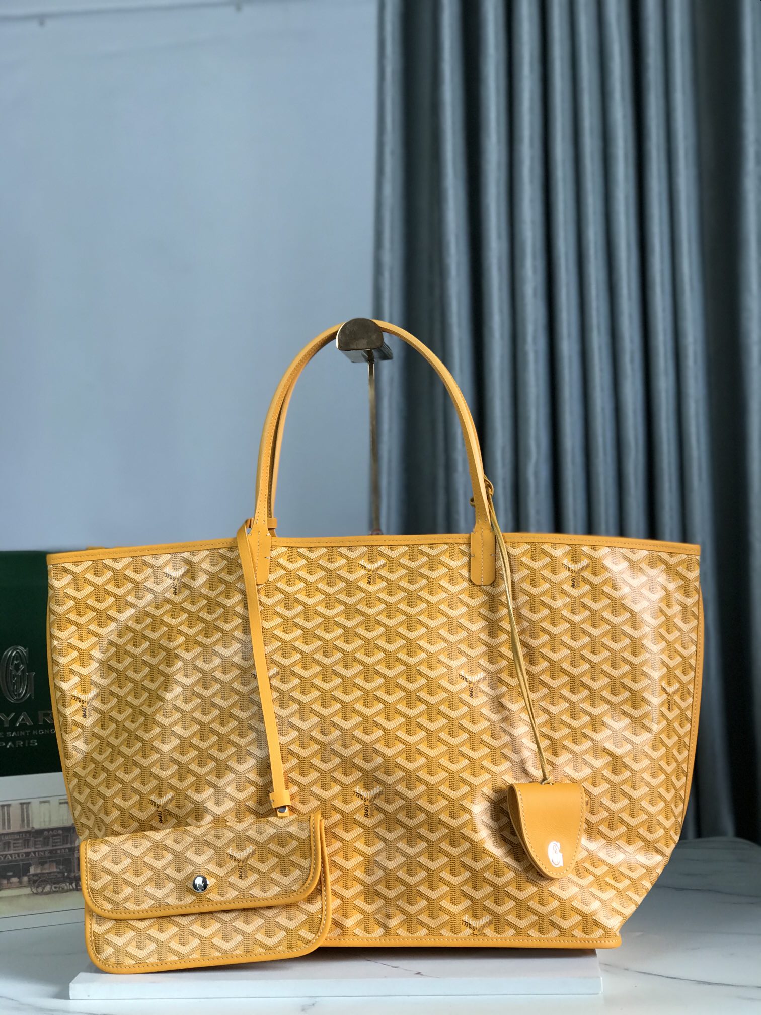 Goyard Saint Louis Tote Coated Canvas PM yellow  Orange