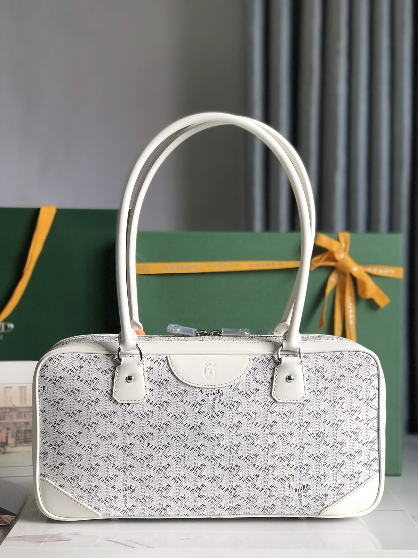Goyard Saint Martin Bag Coated Canvas White 6498683