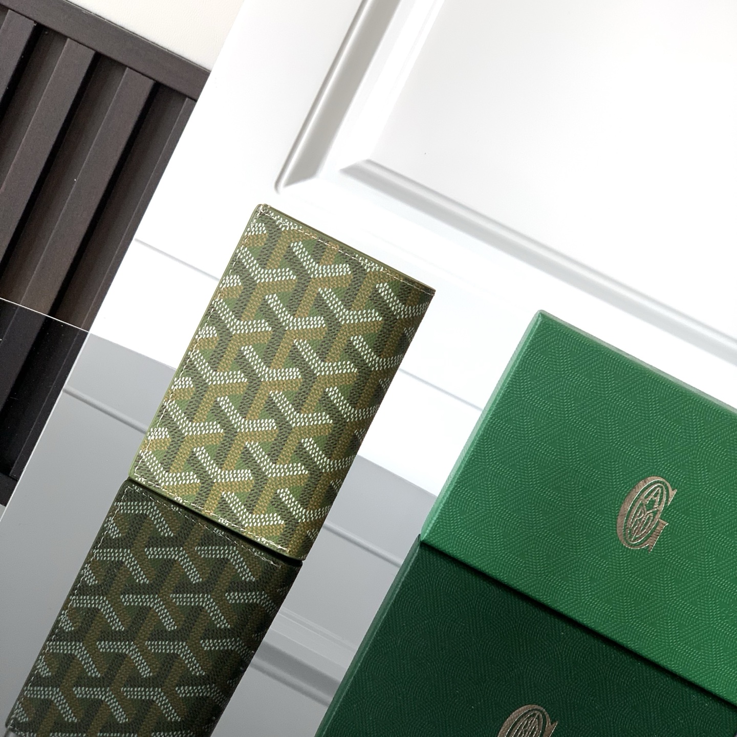 Goyard Saint Pierre Card Holder Khaki Green