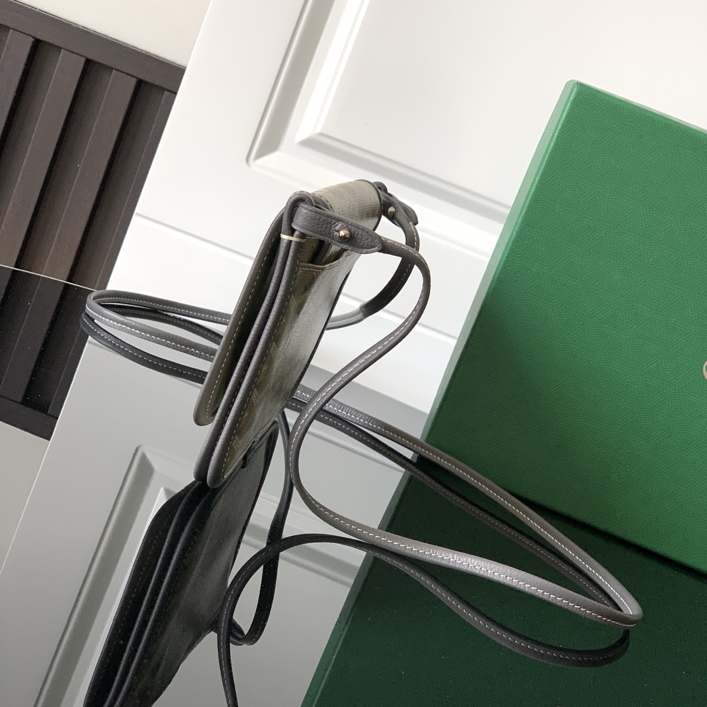 Goyard Saint Sulpice Card Holder Khaki Army brown green | eBay