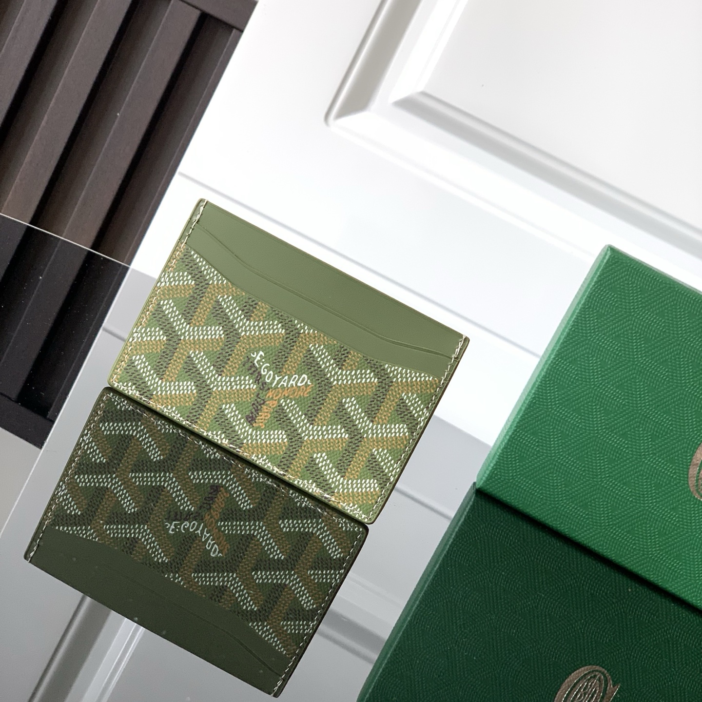 Goyard Saint Sulpice Card Holder Khaki Army Green Limited Edition