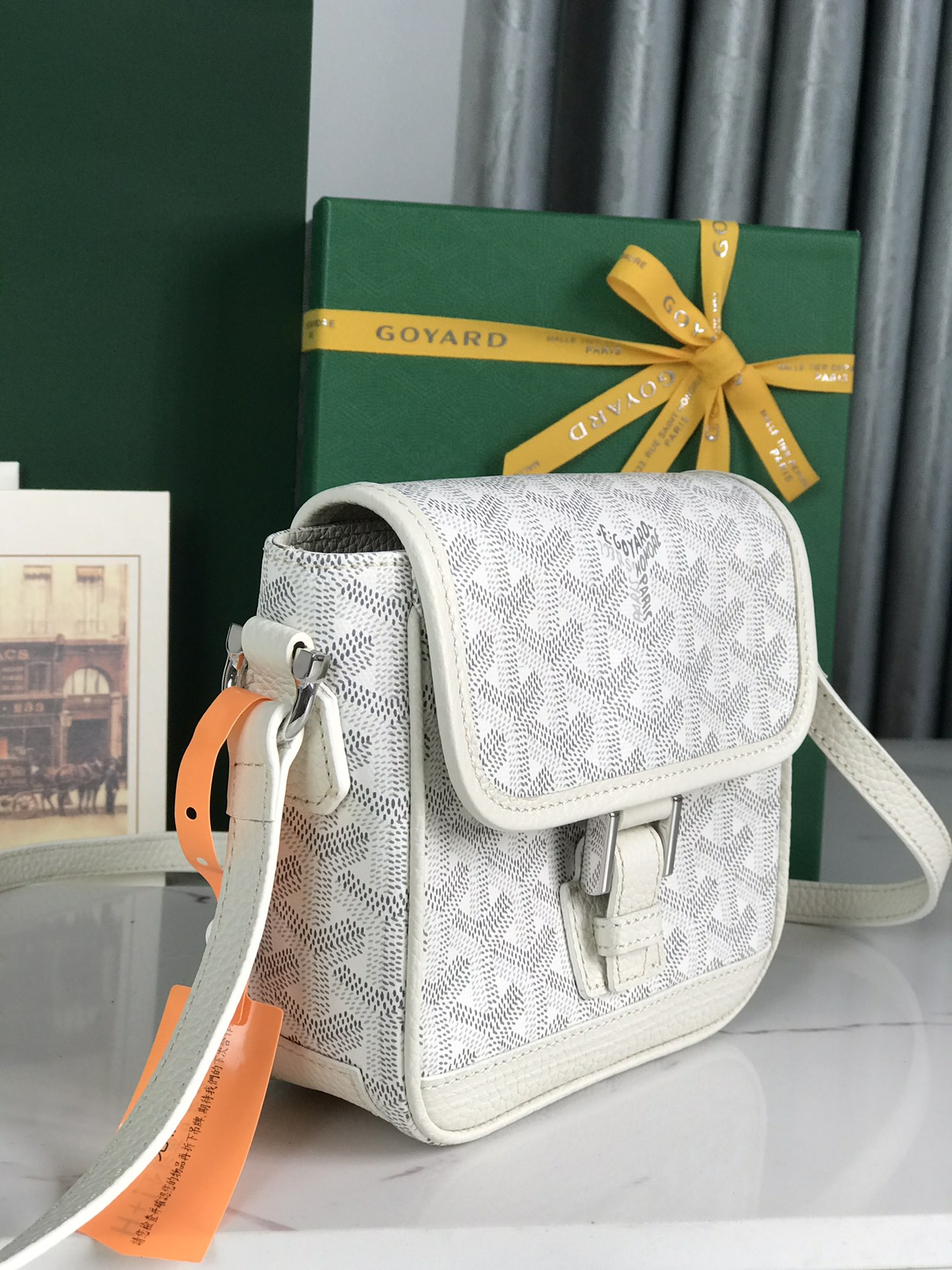 Goyard white Coated Canvas Mini Cross-Body Bag
