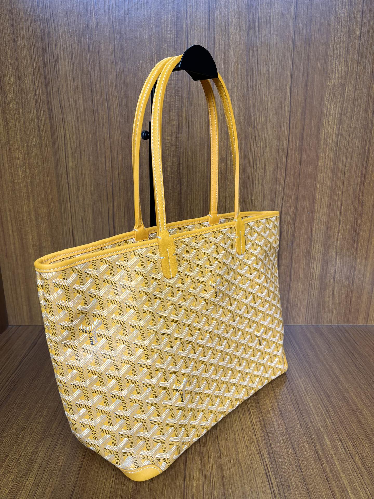 Goyard yellow Goyardine Coated Canvas and Leather Artois MM Tote | eBay