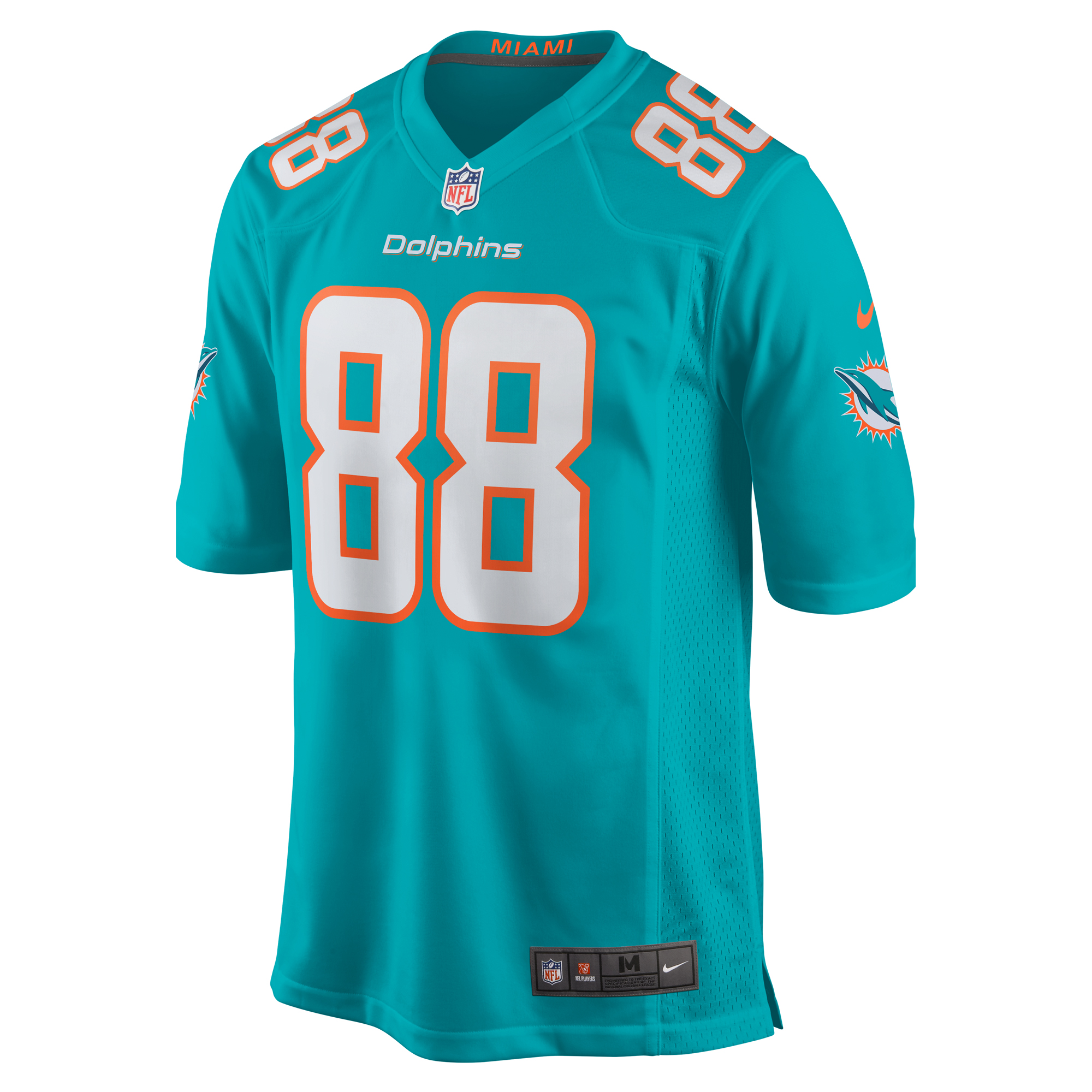 Grant DuBose Miami Dolphins Nike  Game Jersey -  Aqua