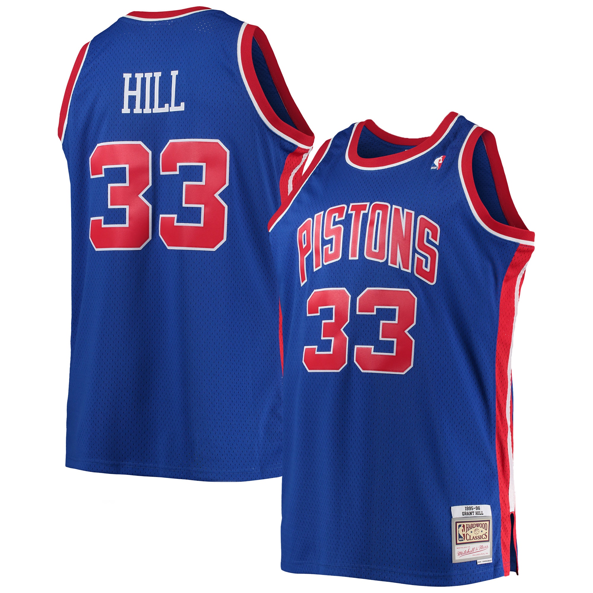 Mitchell & Ness Grant Hill Big & Tall Jersey - Ultimate 1995-96 Pistons #33 Fan Gear