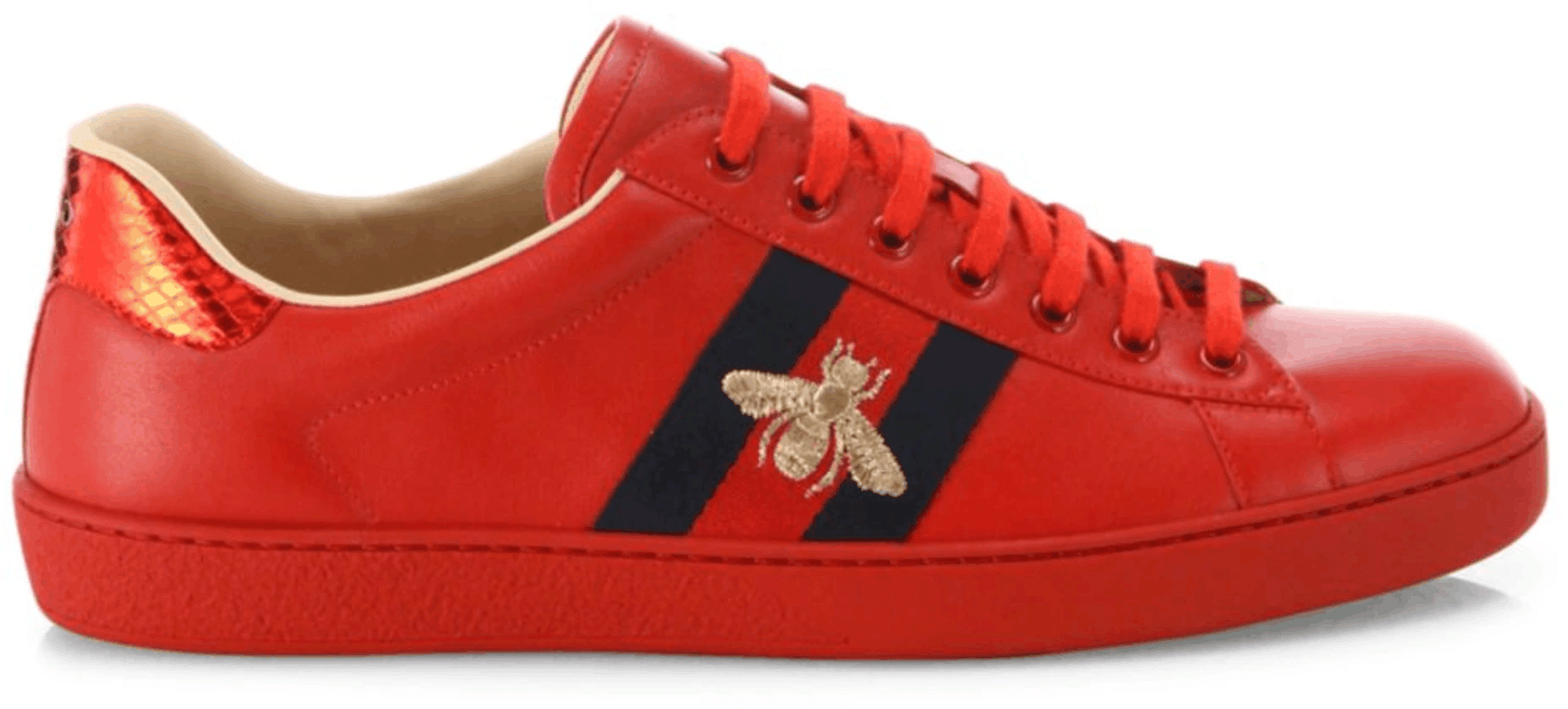 Gucci Ace Embroidered Bee Shoes (M)