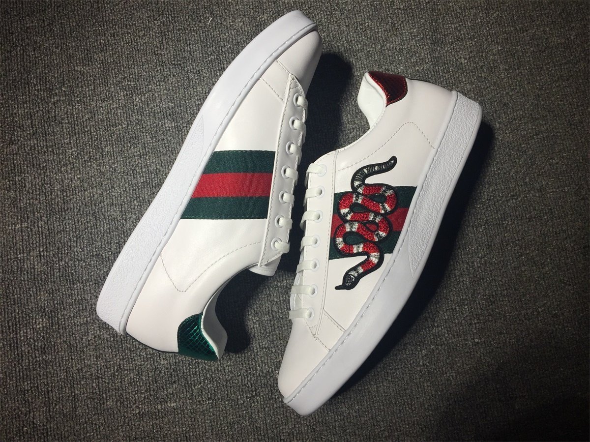 Gucci Ace Embroidered Snake Sneakers EU36 - EU45