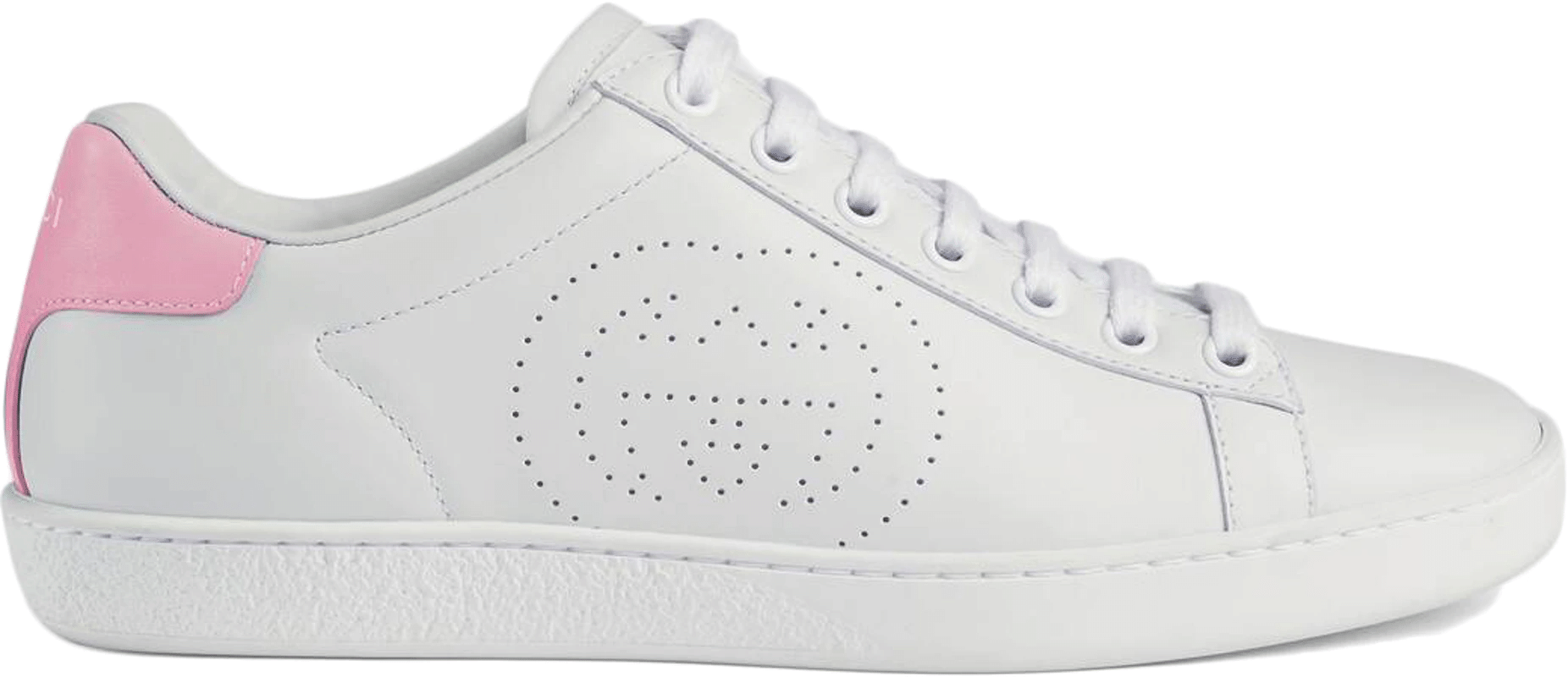 Gucci Ace Interlocking G White Shoes (W)