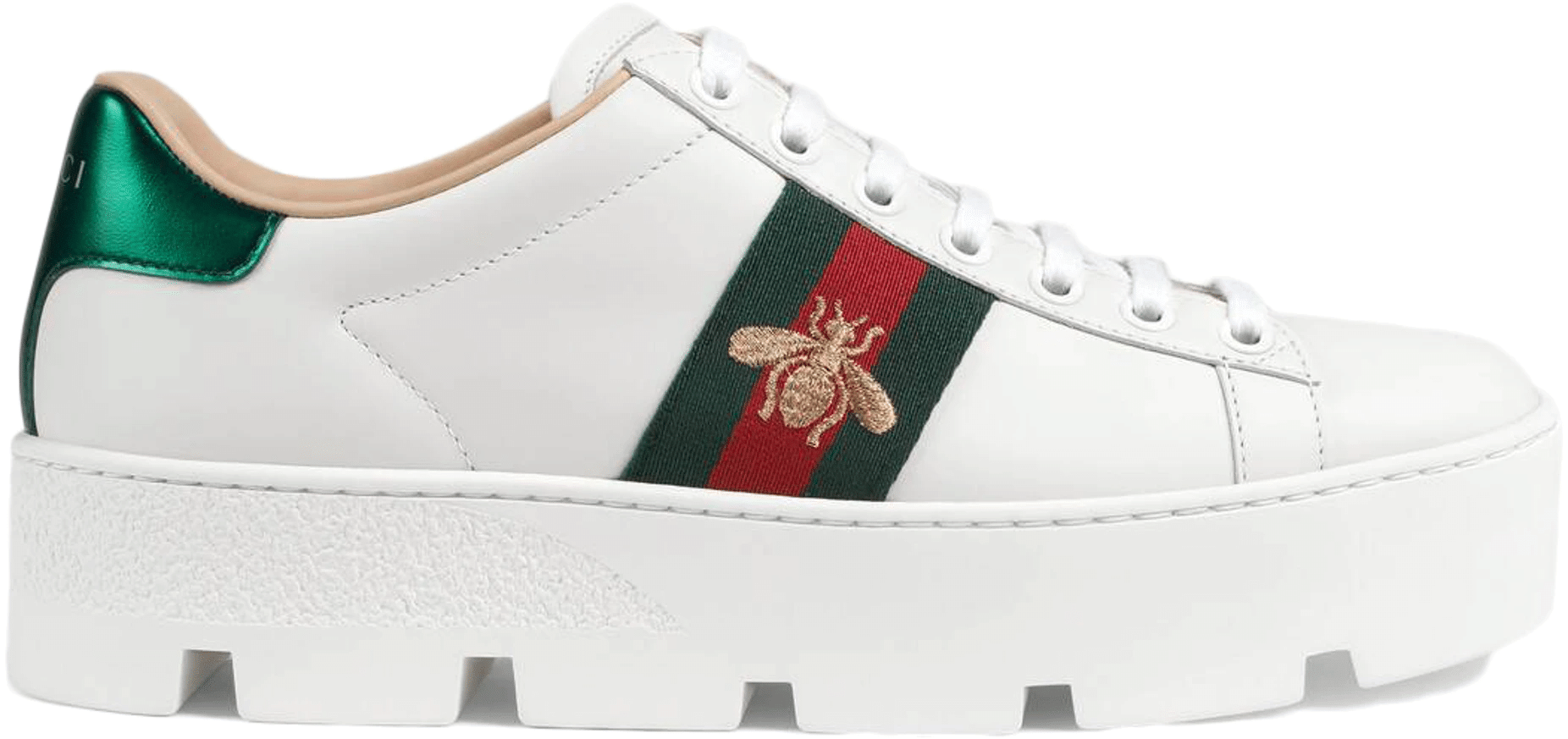 Gucci Ace Platform White Women's Size 5 - 10 US