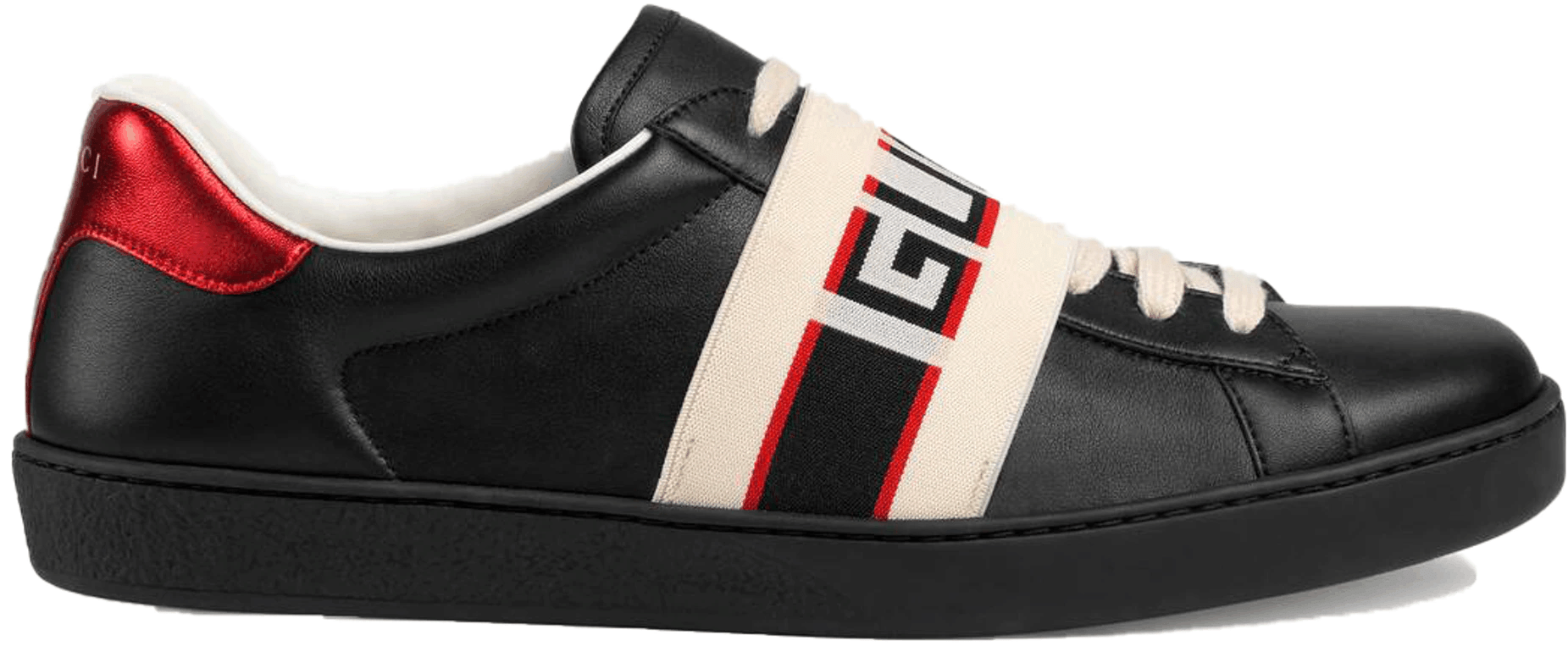 Gucci Ace Stripe Black Shoes (M)