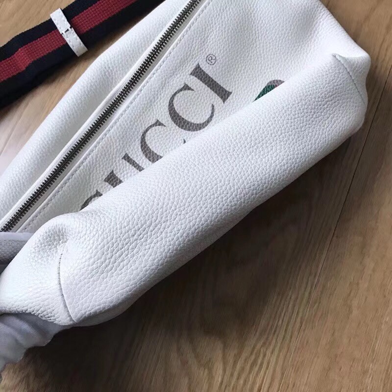 GUCCI Bag Logo print body belt white