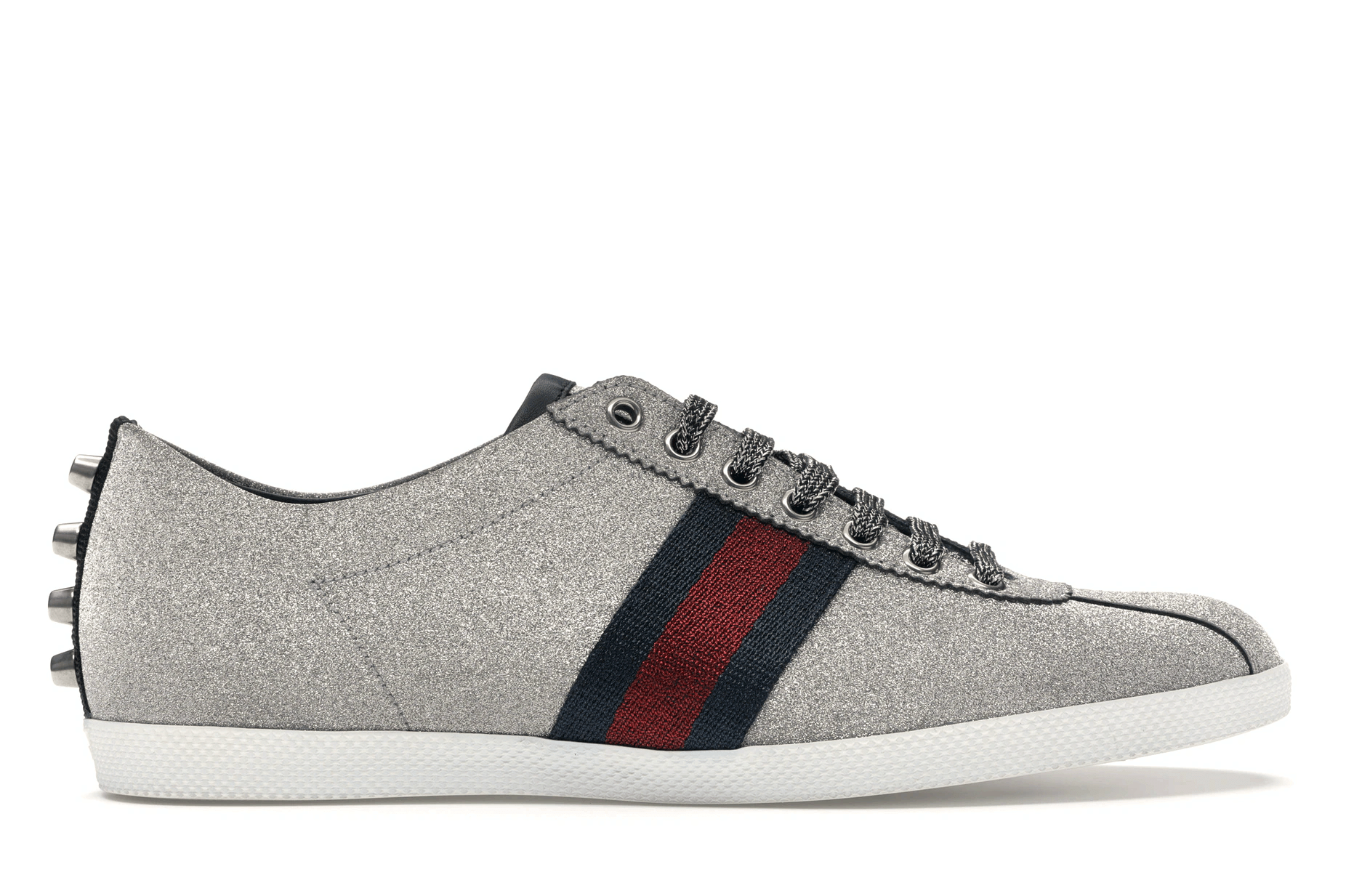 Gucci Bambi Web Silver Shoes Men's Size 7 - 11.5 US