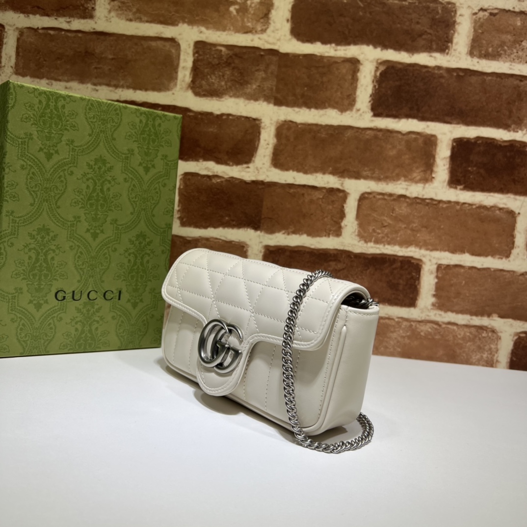 Gucci Beige Brown PVC Ophidia Mini Bucket Bag Gucci