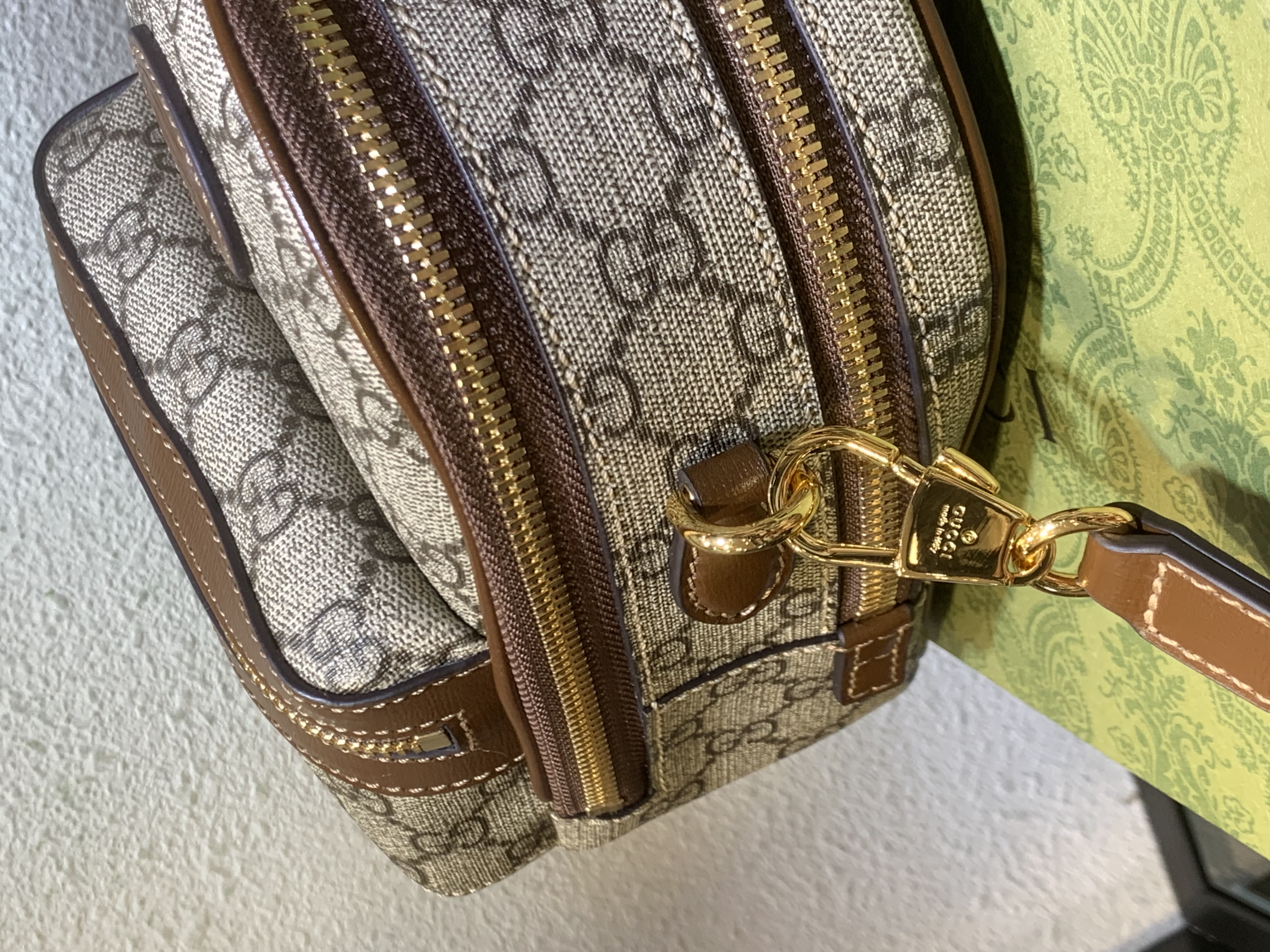 Gucci Beige GG Supreme Interlocking G Canvas