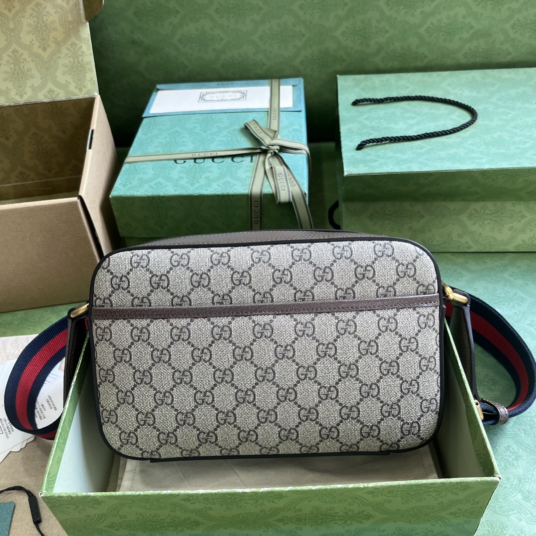 Gucci Beige GG Supreme Ophidia Crossbody Bag