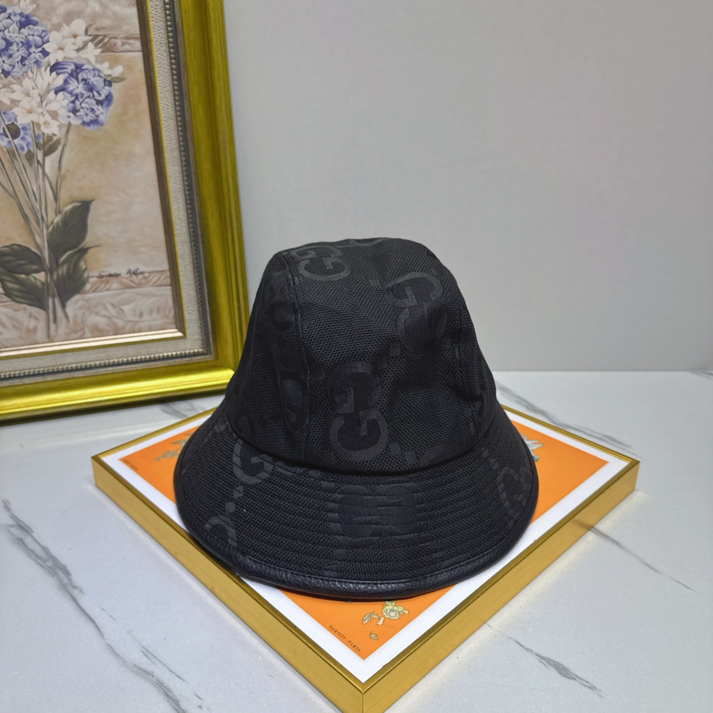 Gucci Black GG Bucket Hat - Gucci Black GG Jacquard Bucket Hat