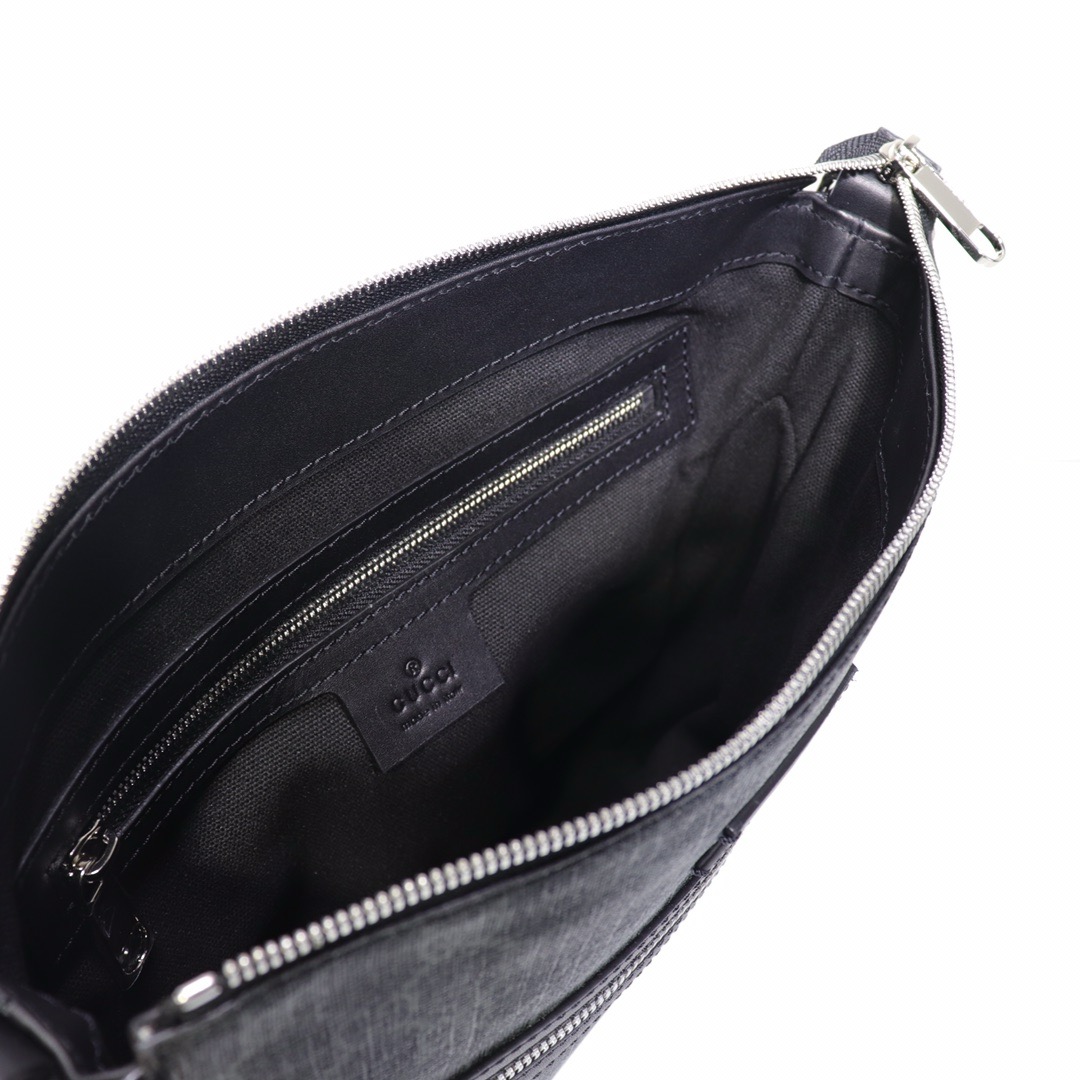 GUCCI BLACK SUPREME SMALL MESSENGER BAG