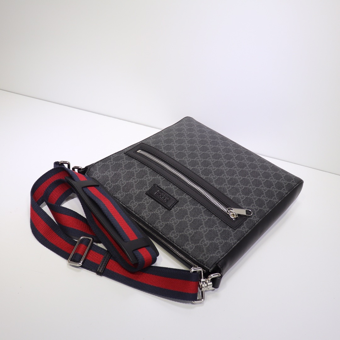 GUCCI BLACK SUPREME SMALL MESSENGER BAG