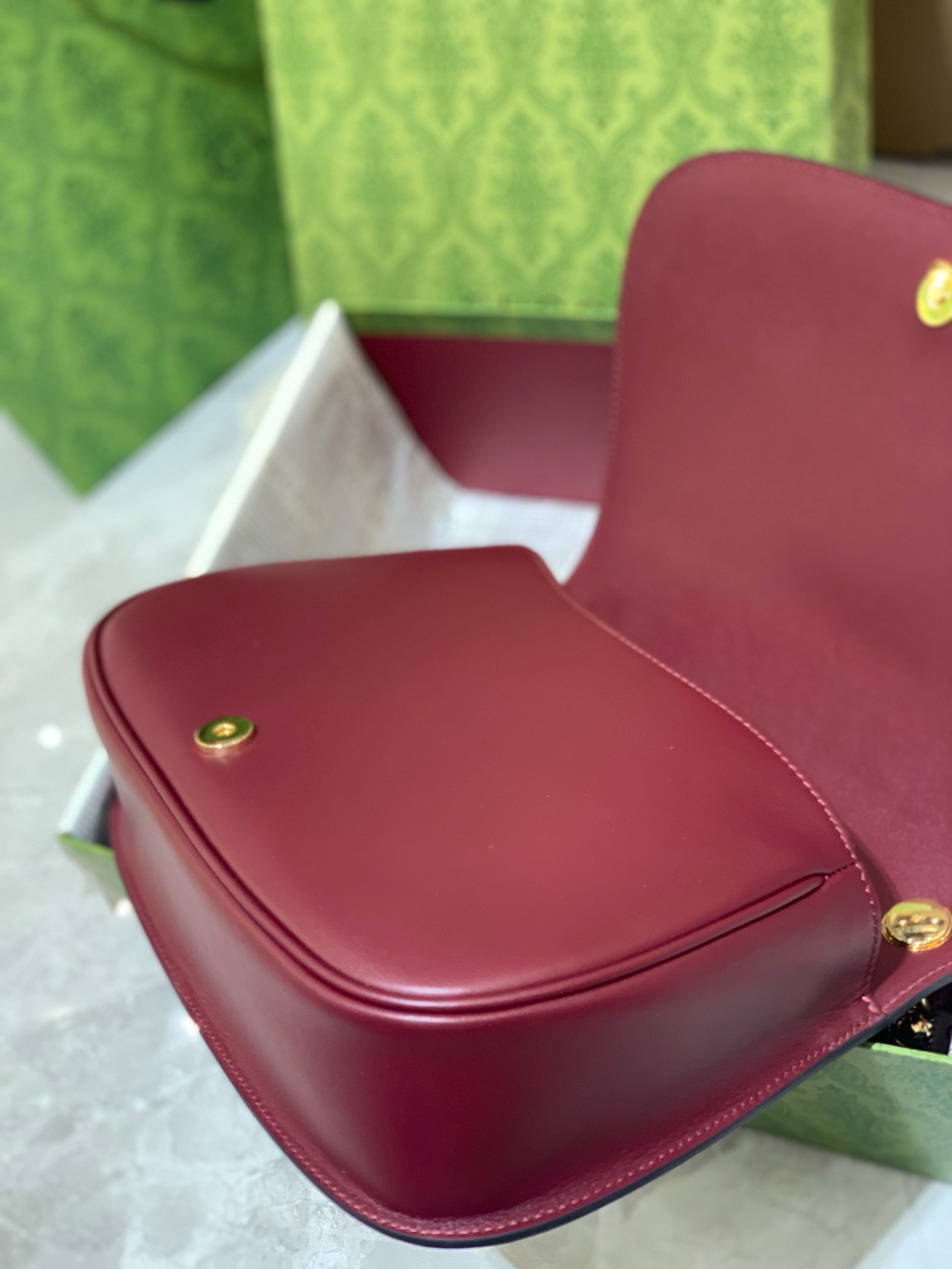 Gucci Blondie Medium Leather Tote Bag – Red