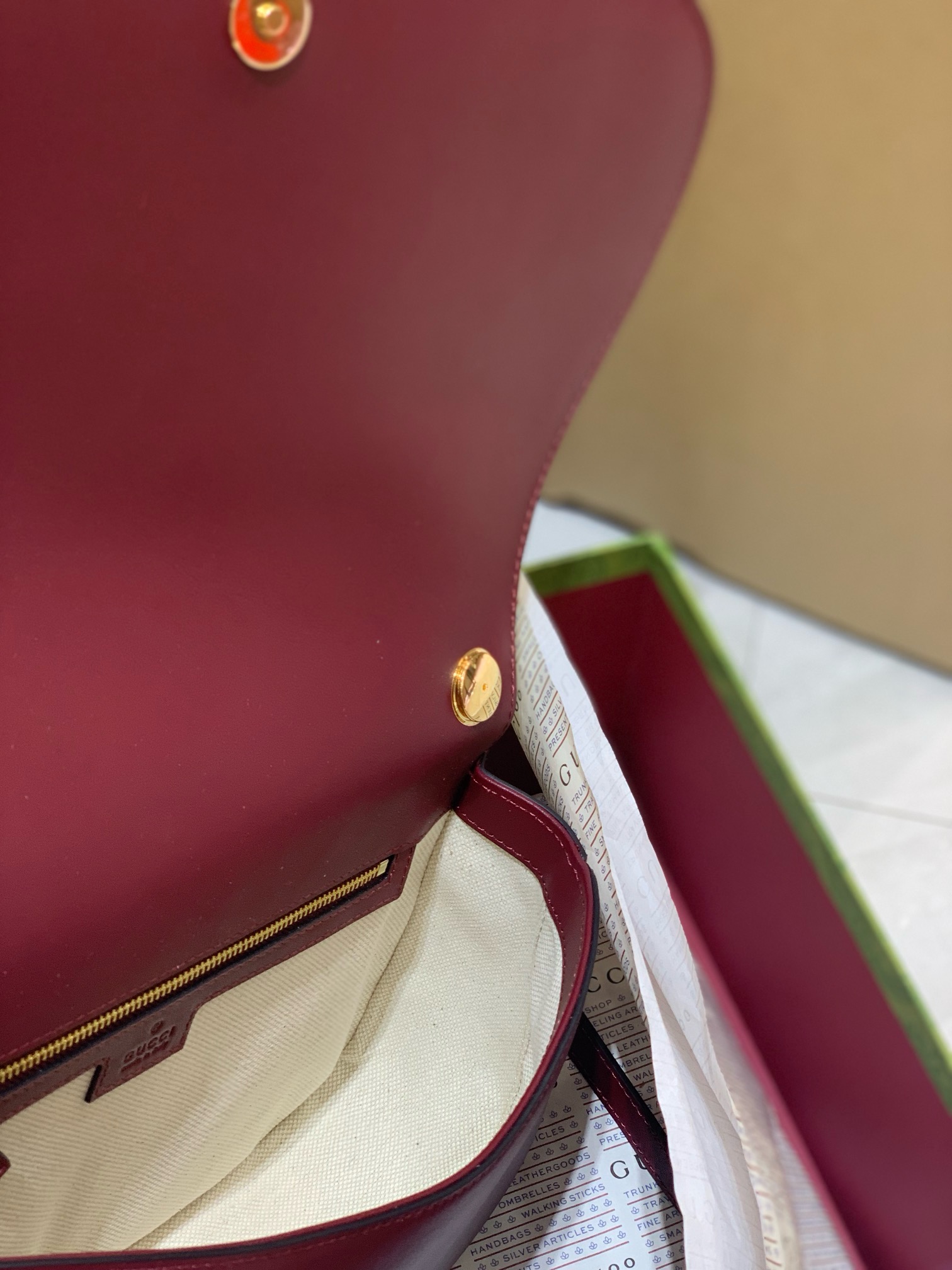 Gucci Blondie Medium Leather Tote Bag – Red