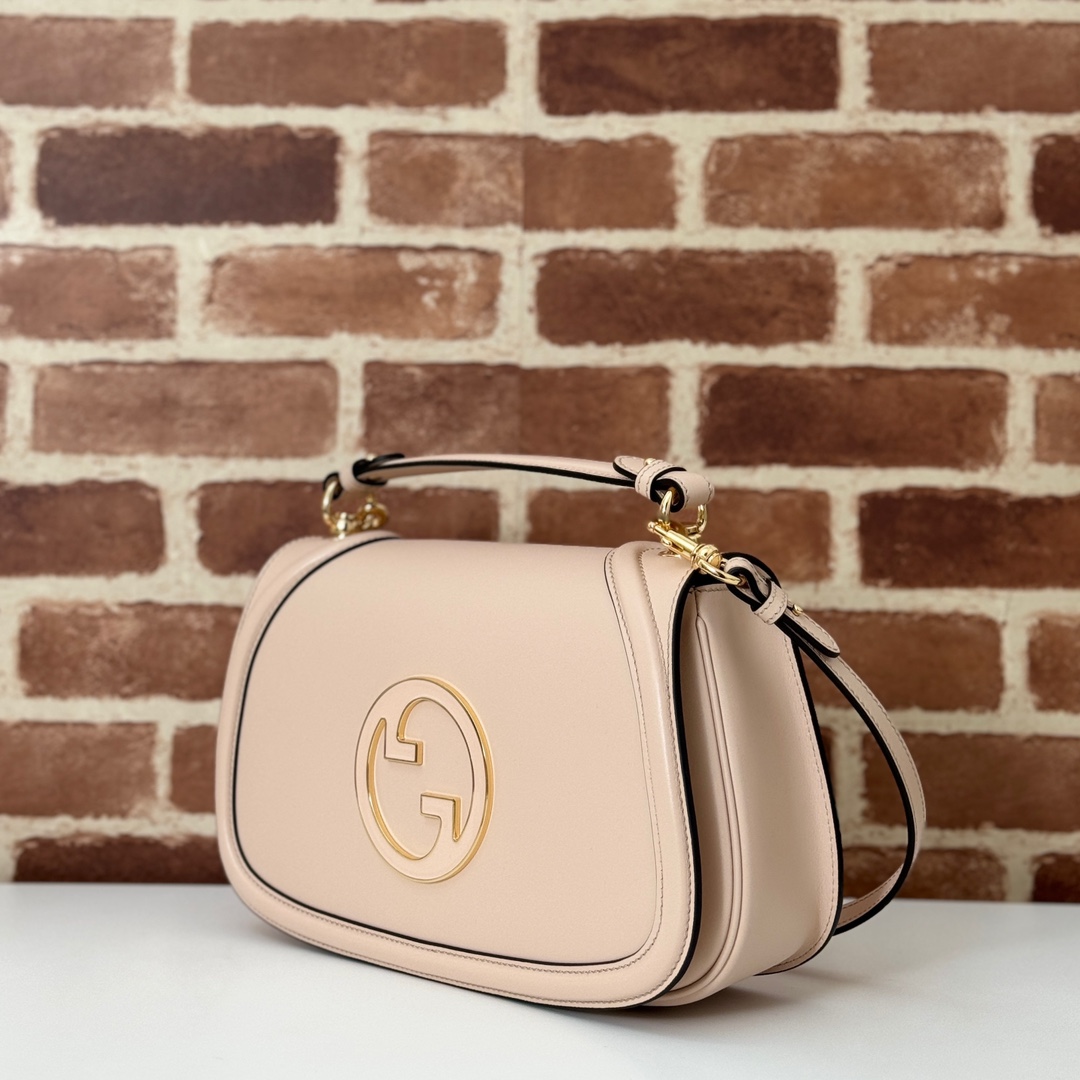 Gucci Blondie medium shoulder bag in light pink leather