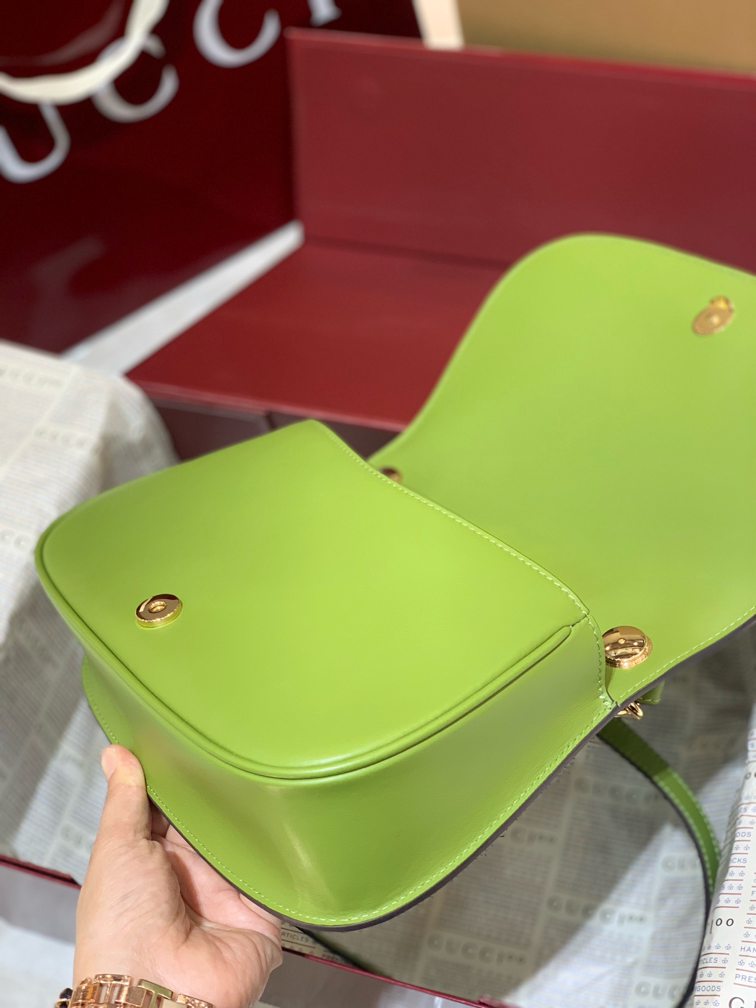 Gucci Blondie Green Leather Bag – Outstanding Luxury for 2024