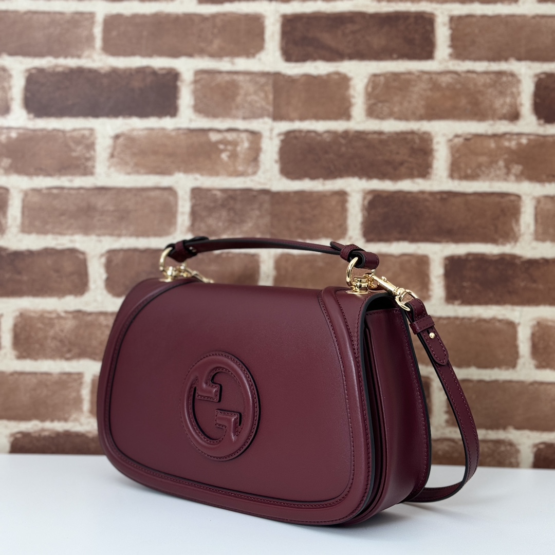 Gucci Blondie medium top handle bag in Rosso Ancora red
