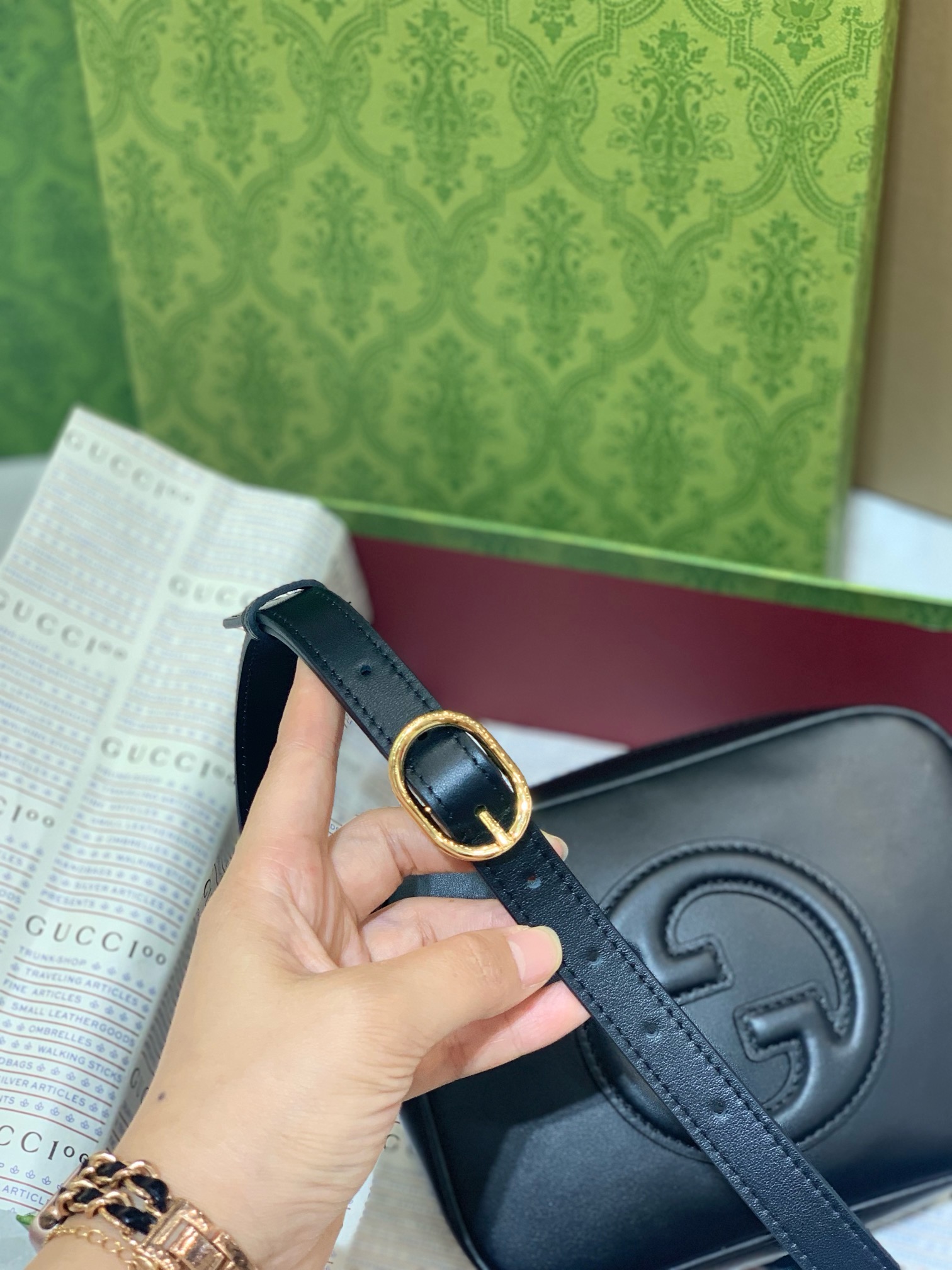 Gucci Black Interlocking G Camera Bag – Premium 2024 Luxury