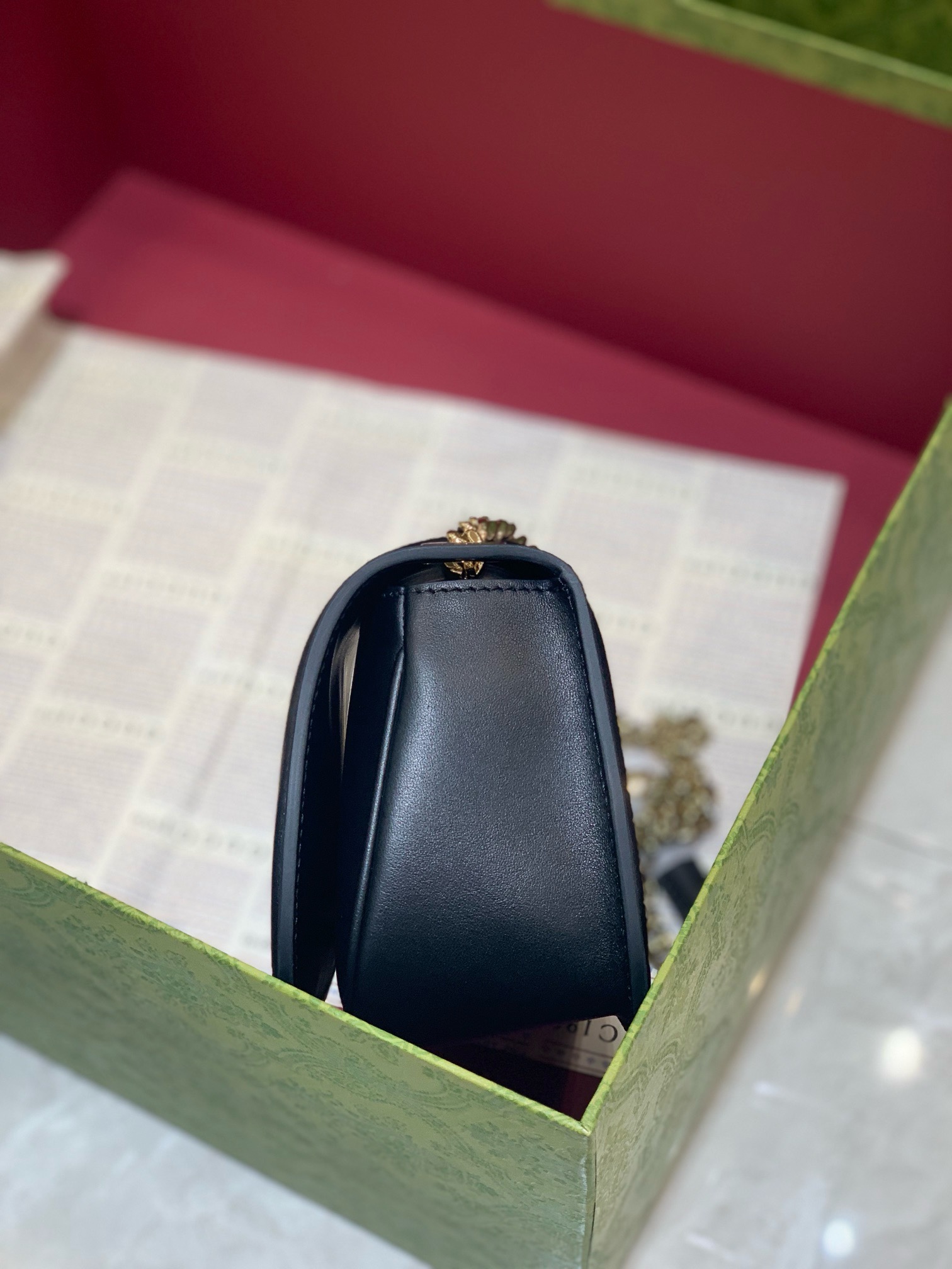 Gucci Blondie small shoulder bag in natural canvas